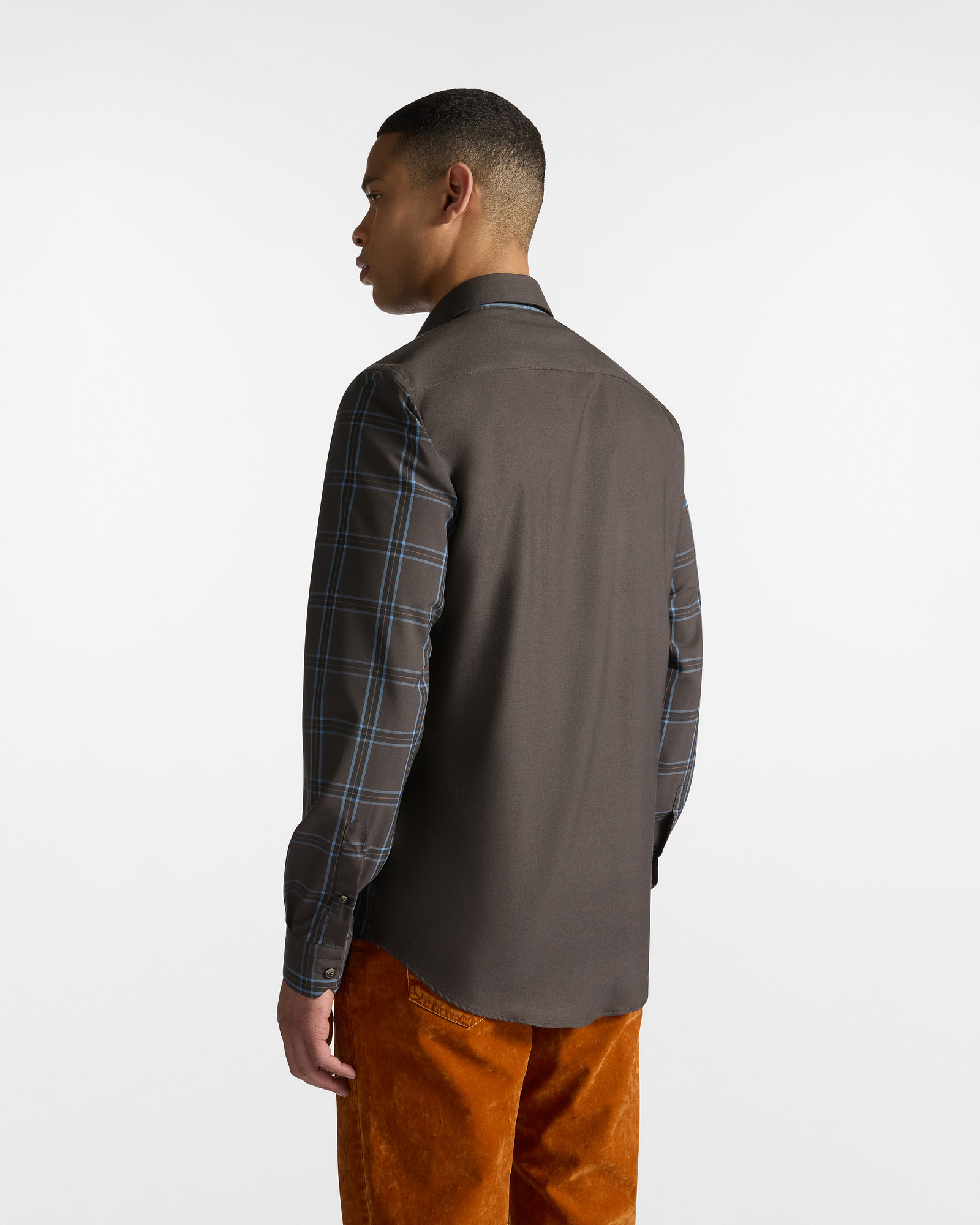 Camicia Check in Lana Merino