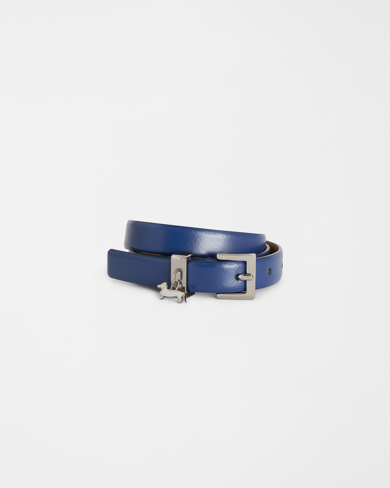 Cintura In Pelle Con Charm Bassotto