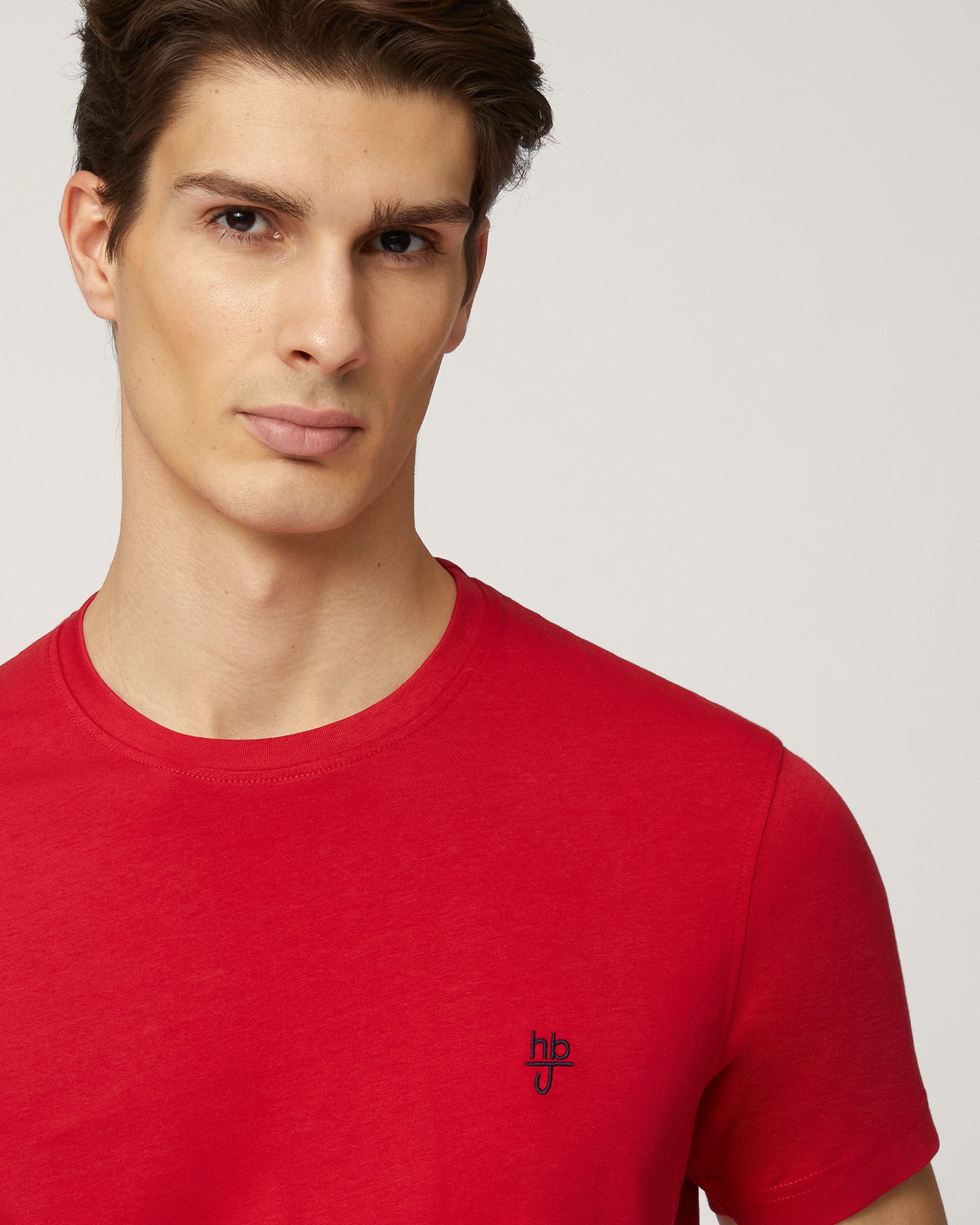 T-Shirt with Monogram, Red, large image number 2