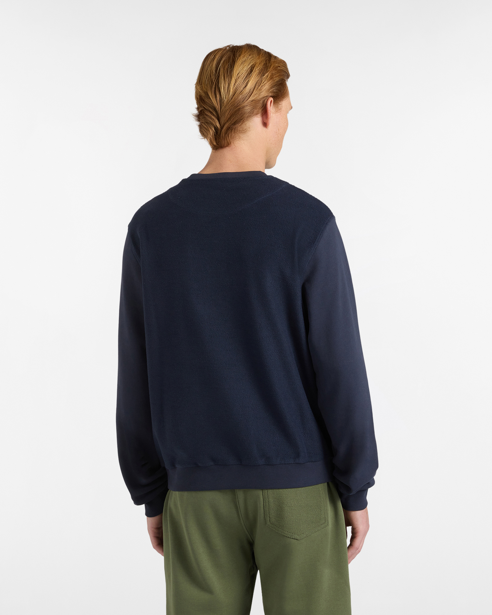 Felpa Uomo Girocollo in Tessuto Reverse