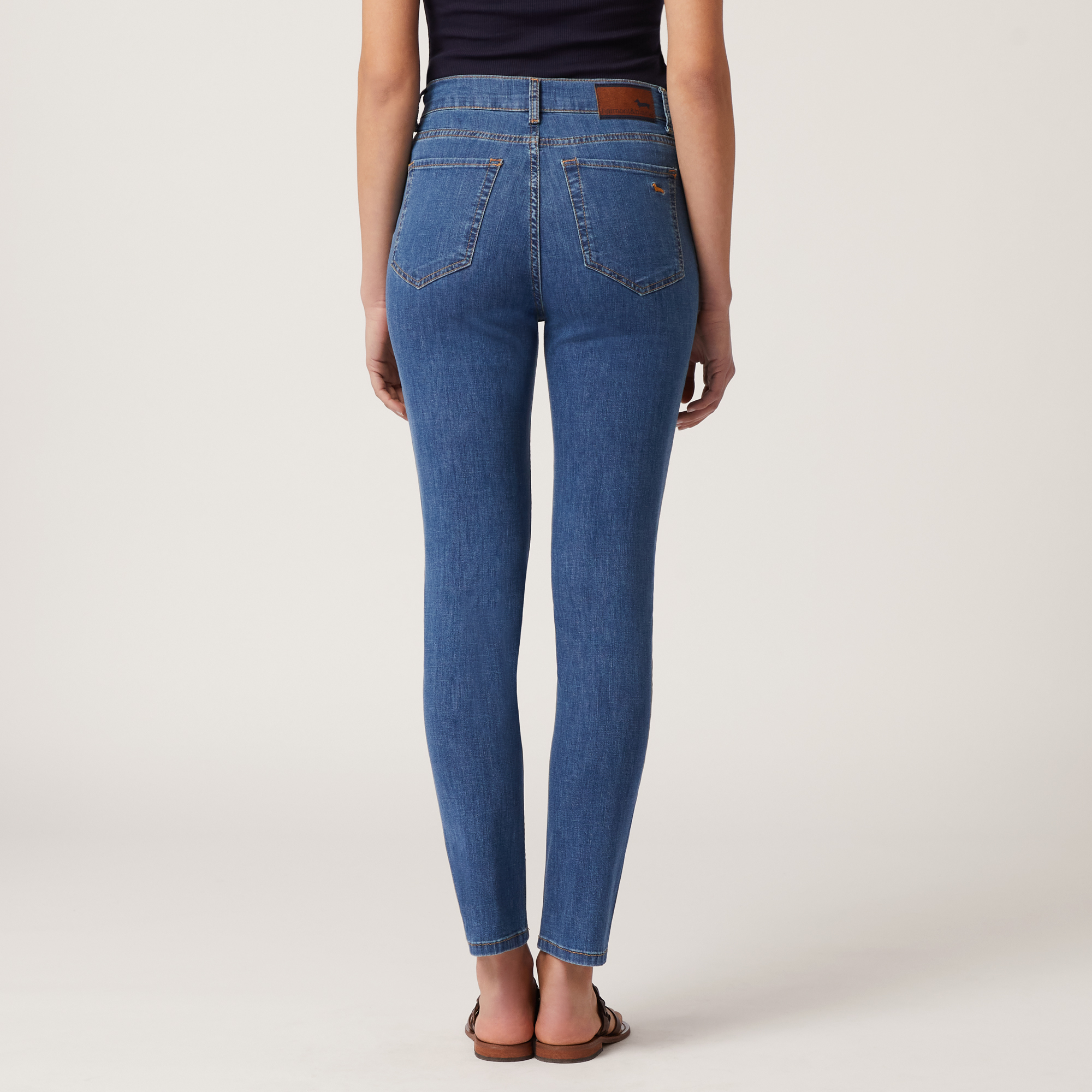 Jeans Slim A Vita Alta