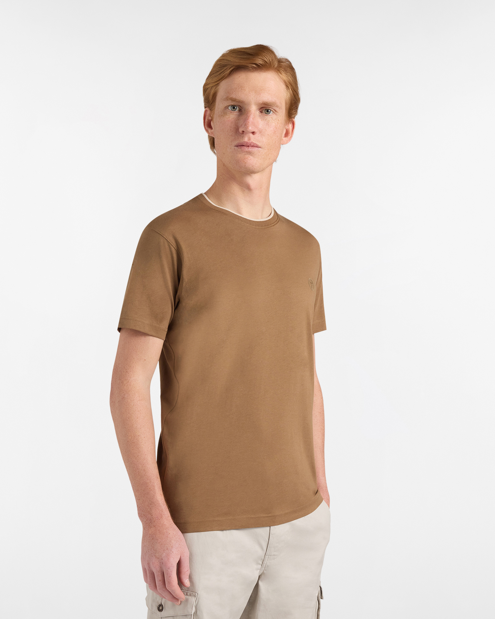 T‑shirt Uomo con Patch Logo 3D Narrow Fit