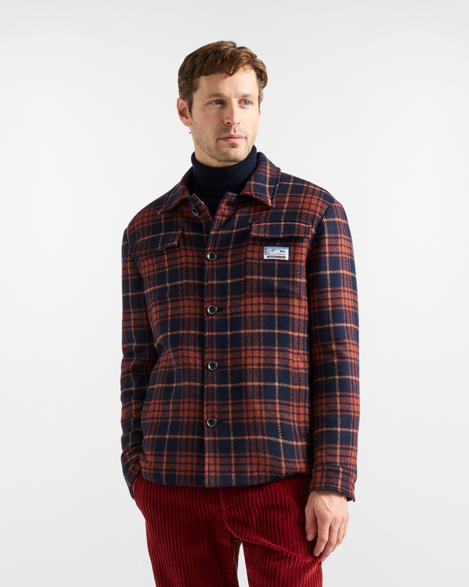 Cashmere-Blend Overshirt 'Cortina a Colori'