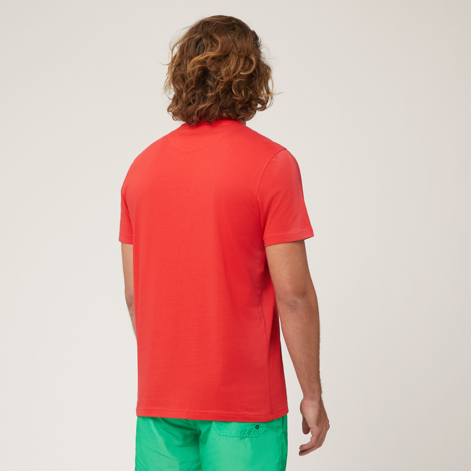 Camiseta con motivo de la costa amalfitana, Rojo Claro, large image number 1