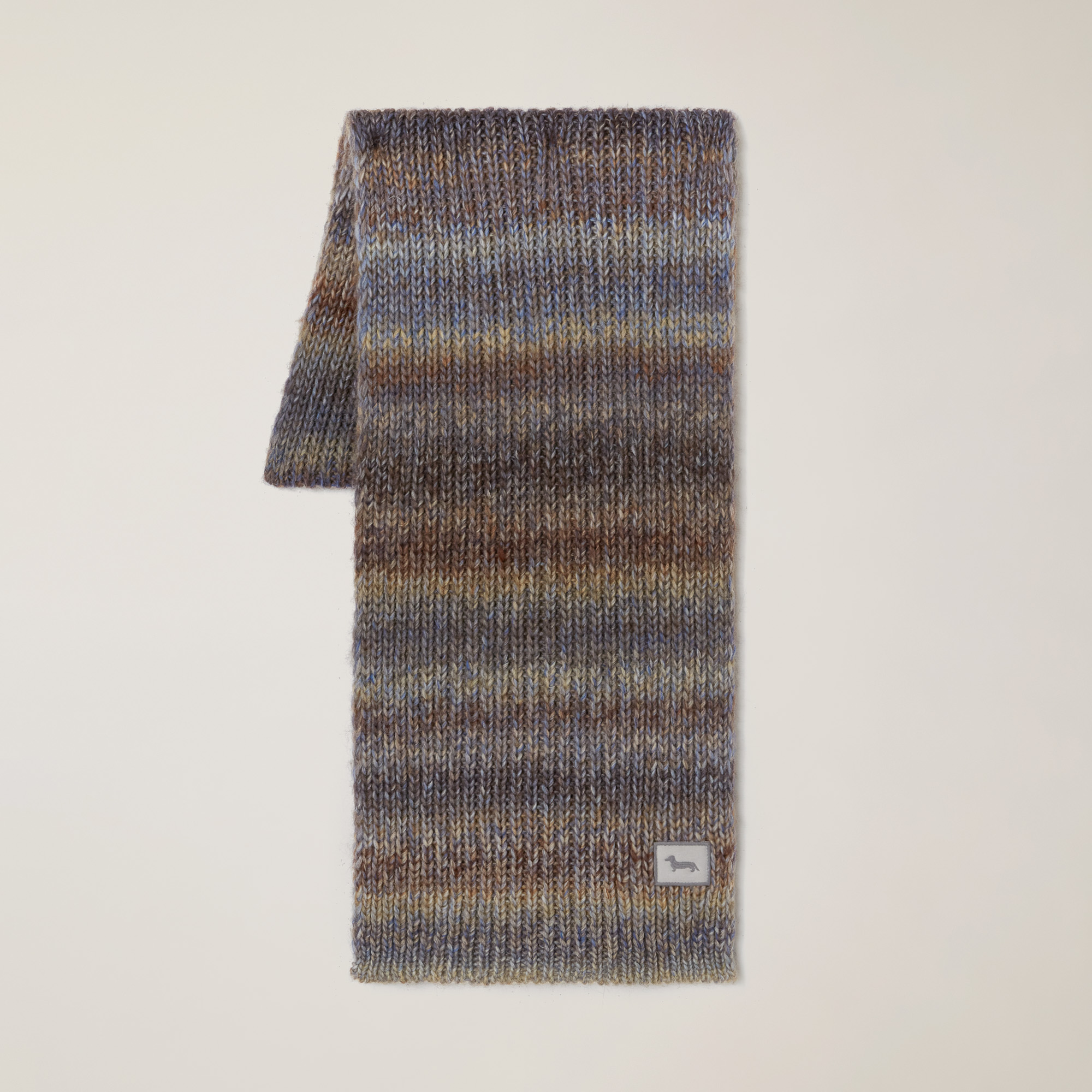 Dégradé Virgin Wool Scarf, Blue, large