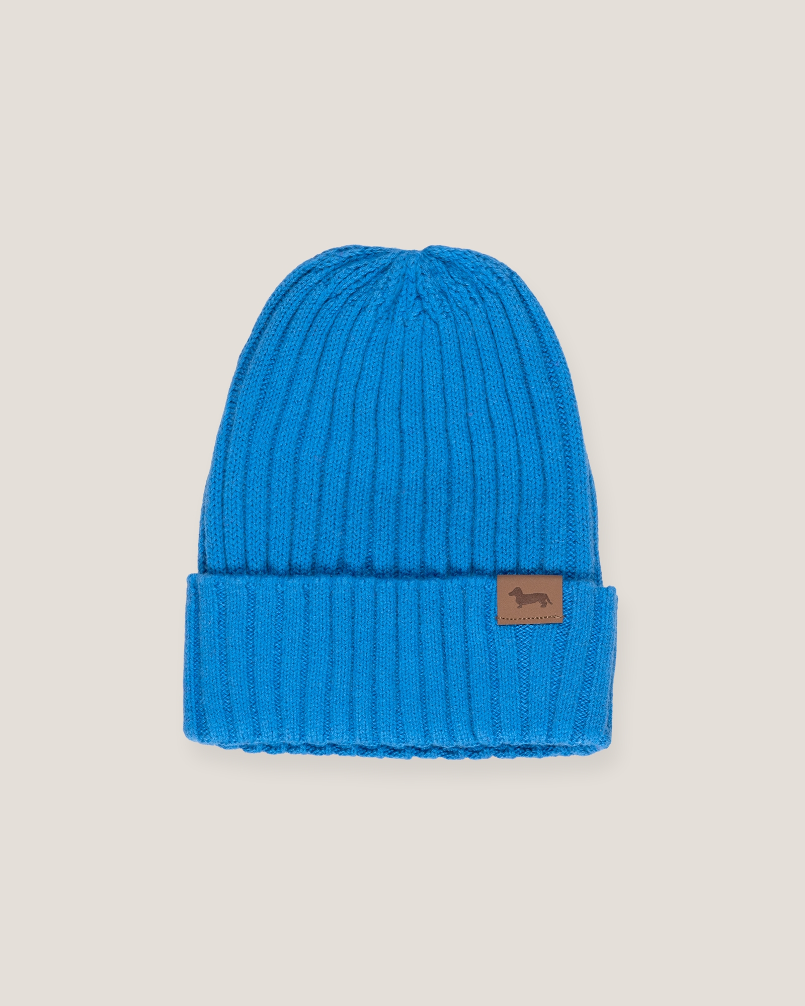 Gorro acanalado de mezcla de lana