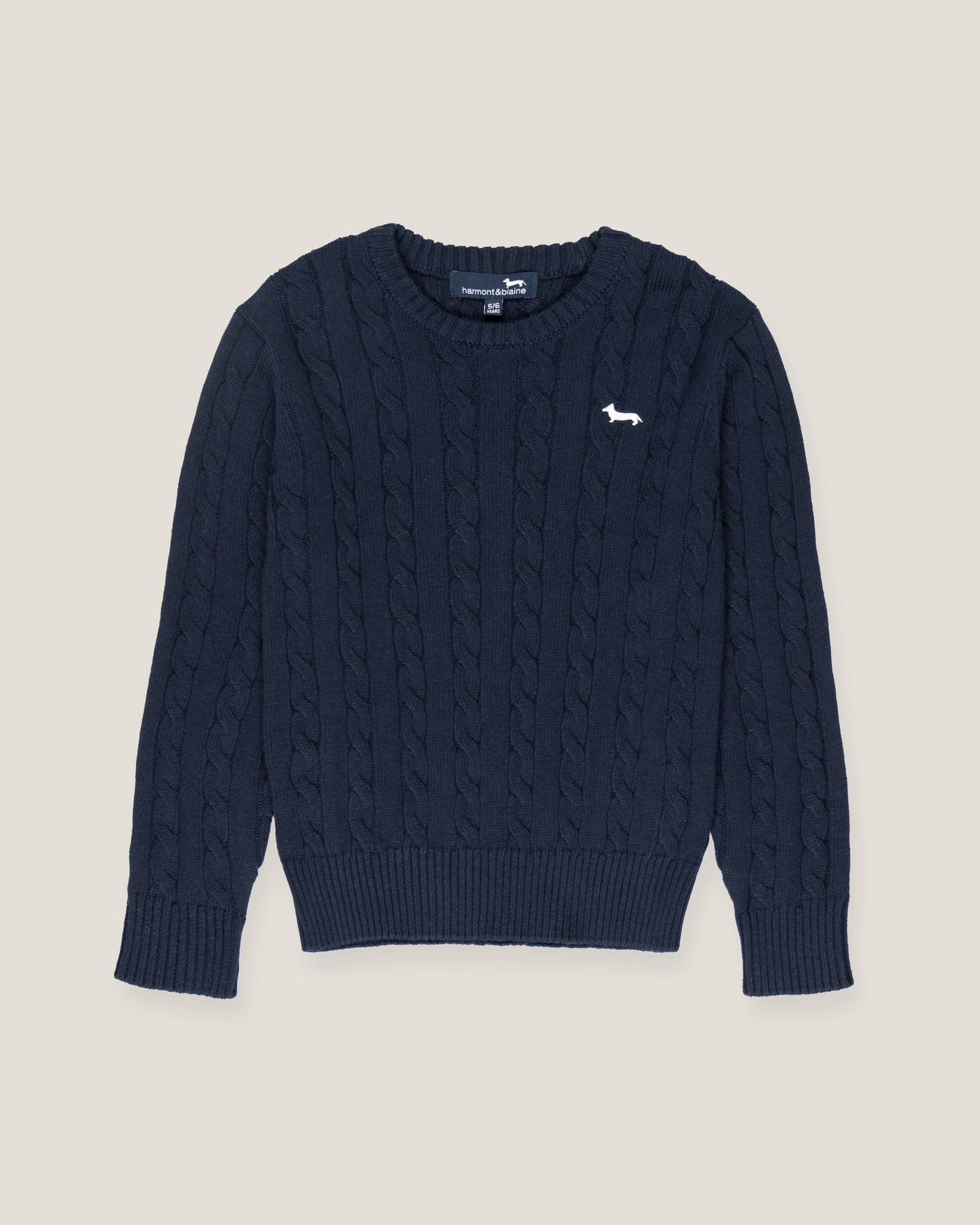 Cable-knit sweater