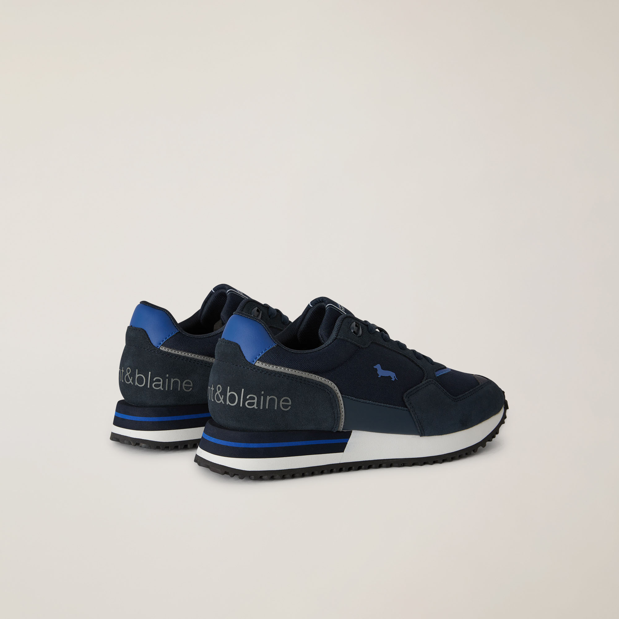 Sneakers With Contrasting Inserts, Blue, large image number 2