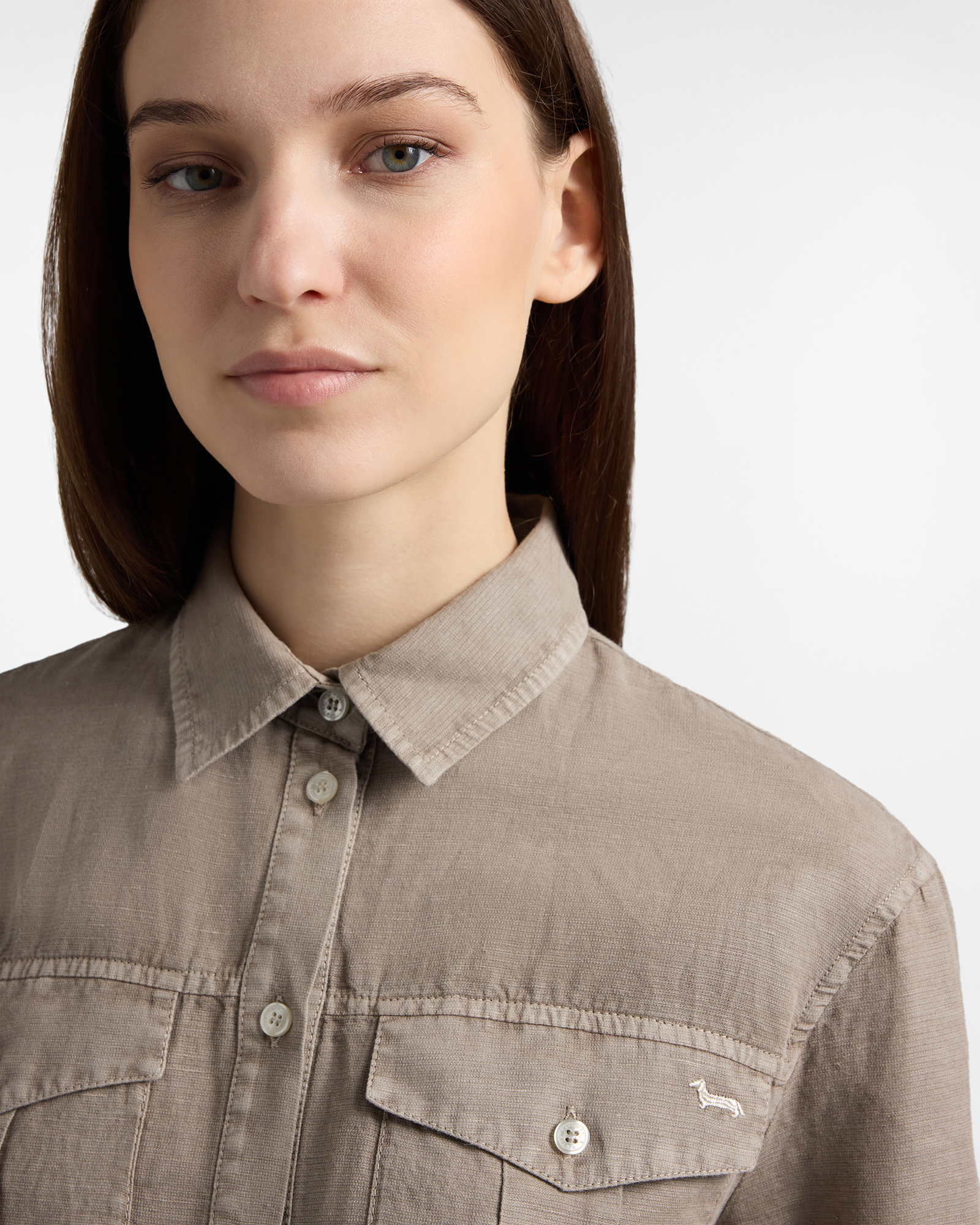 Women's Earth Dye linen and cotton overshirt