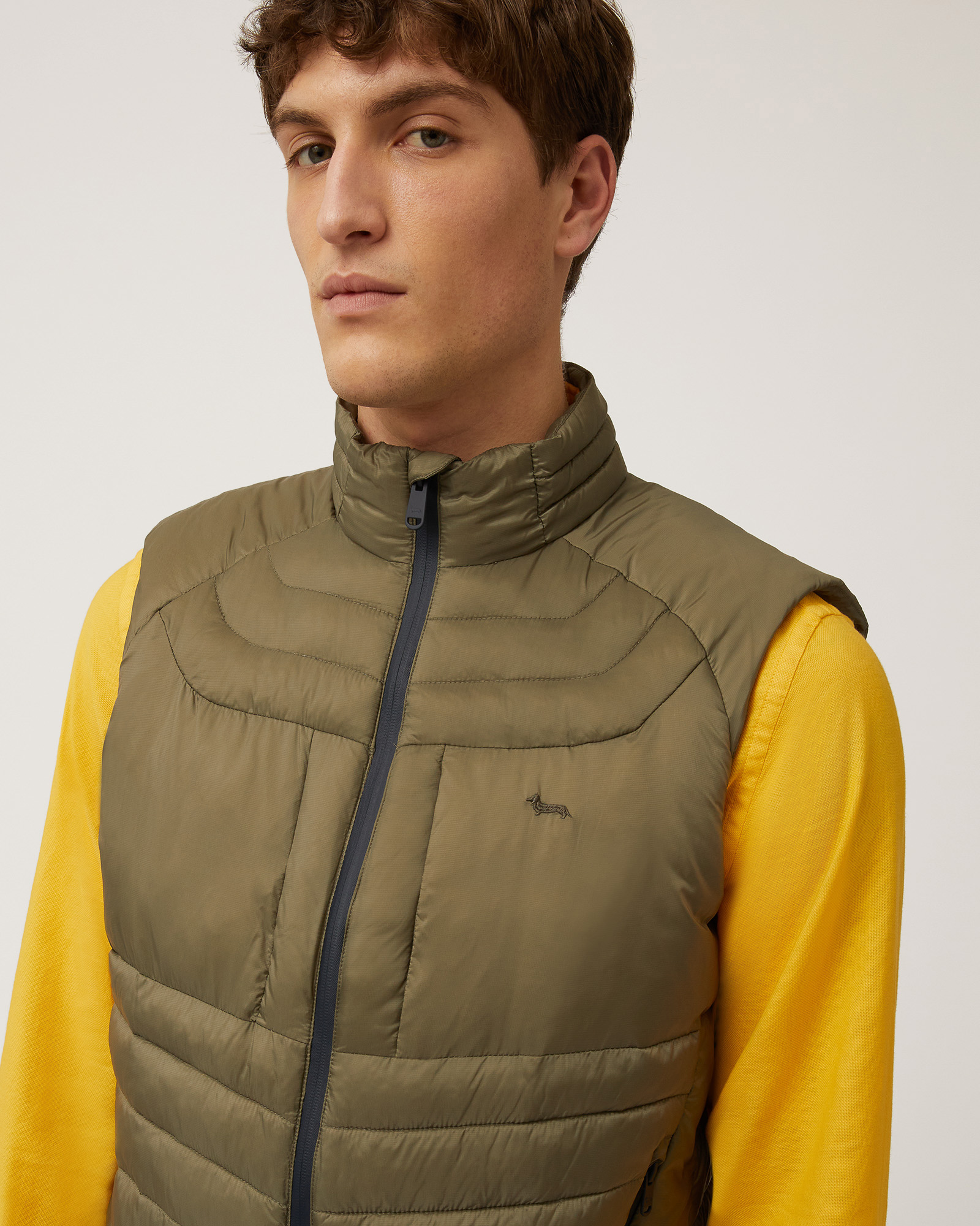 Gilet with Eco Padding, Military Green, large image number 2