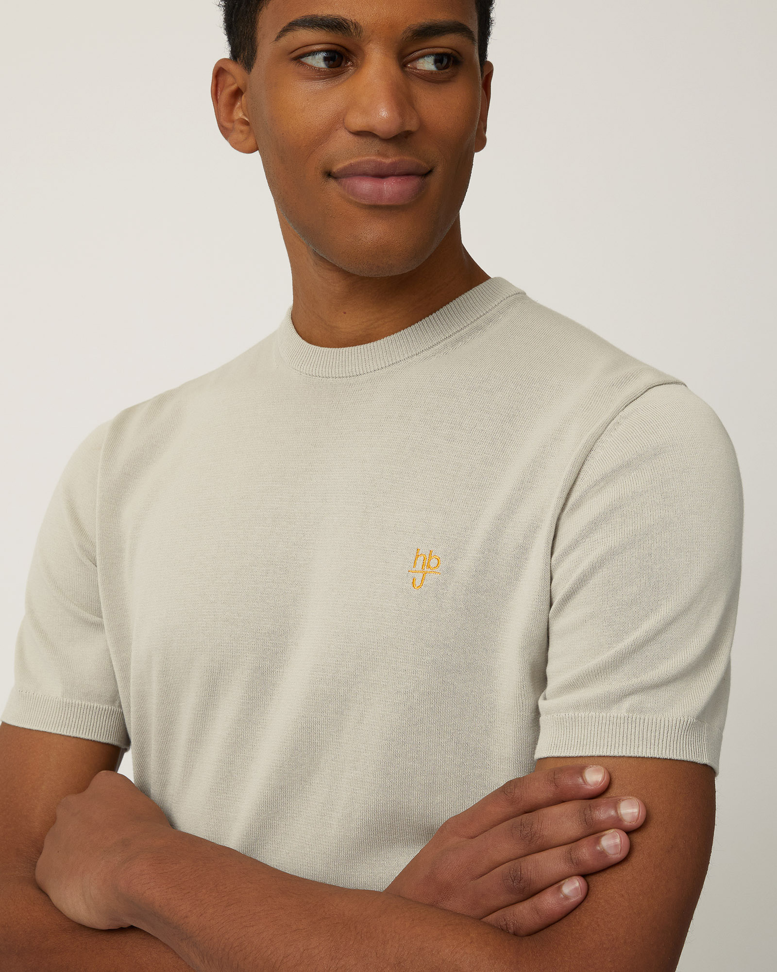 Knit T-Shirt, Sand, large image number 2