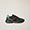Leather And Fabric Running Sneakers, Nero/Verde, swatch