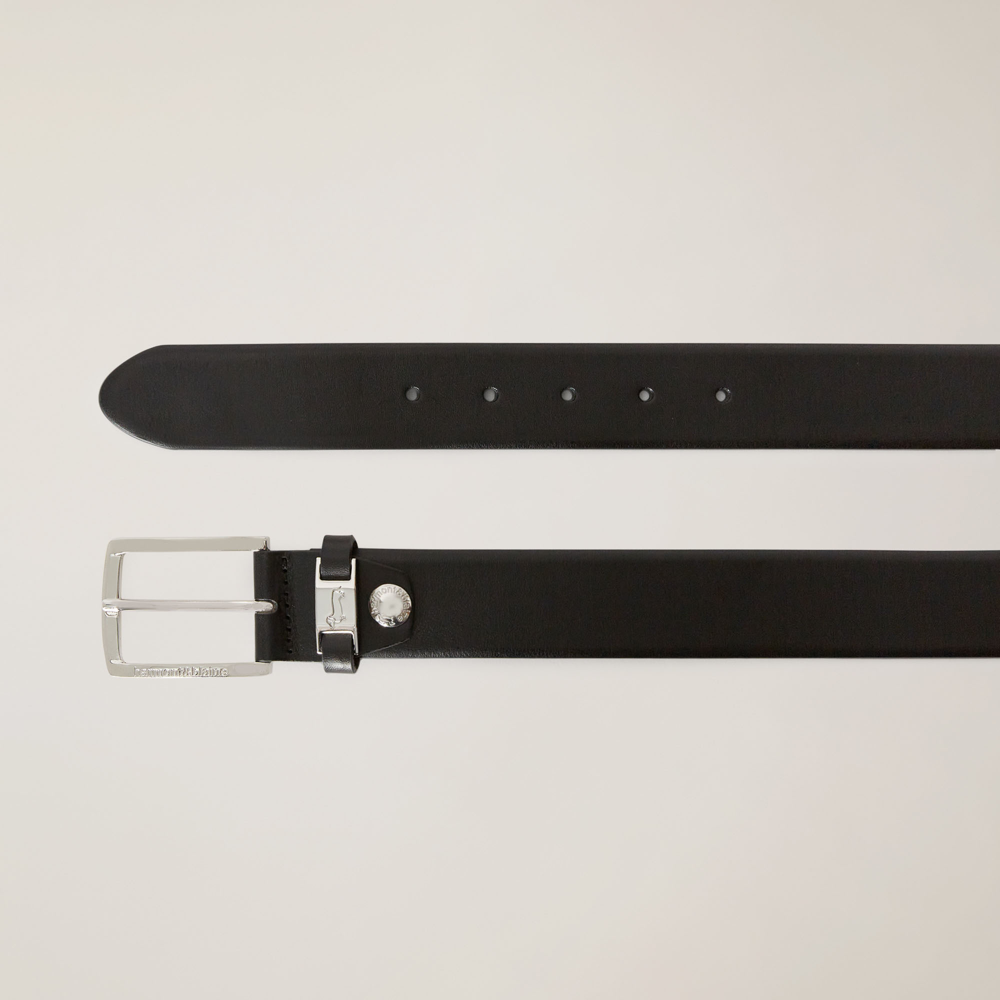 Cinturón De 3,5 Cm Para Hombre, Negro, large image number 1