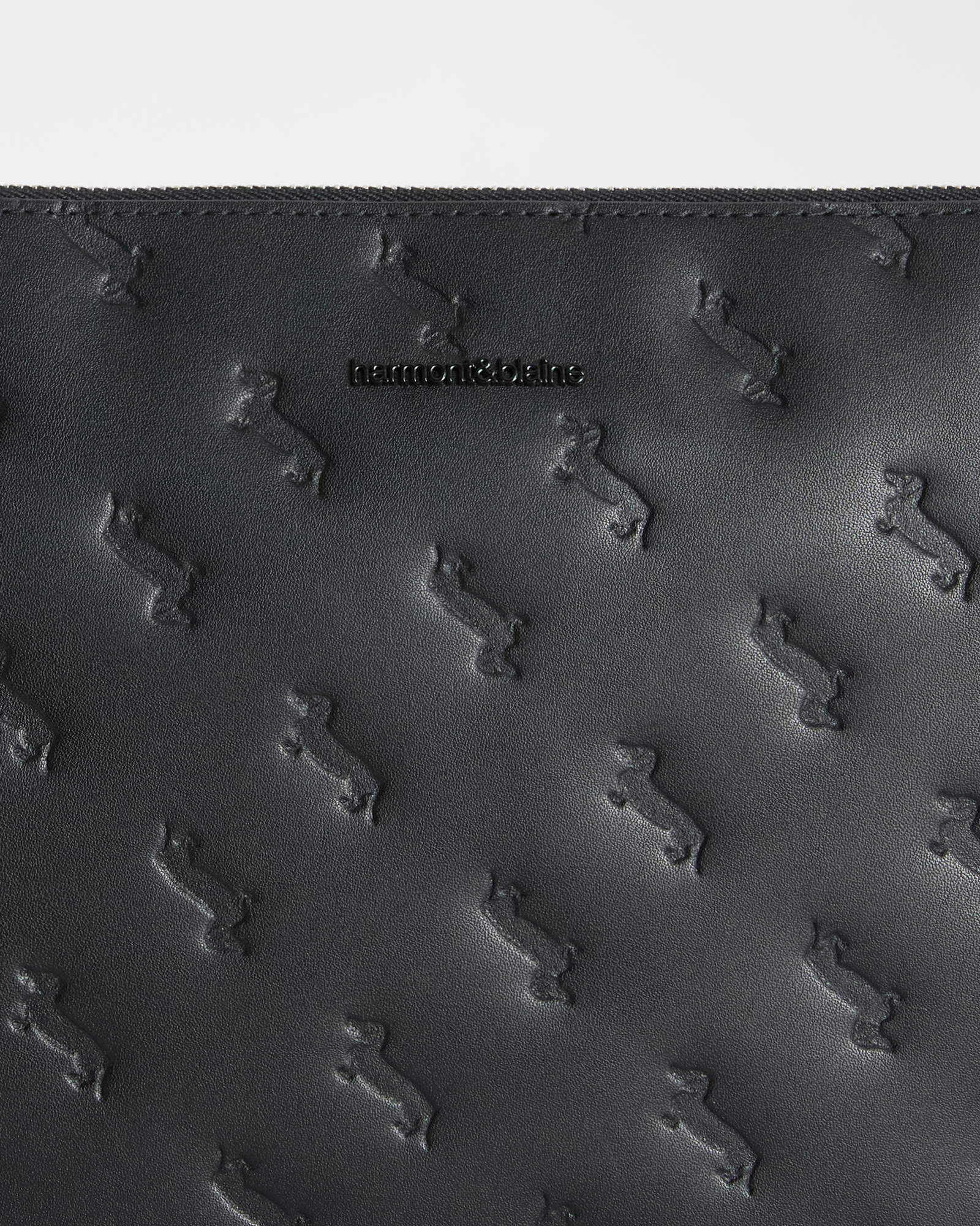 All-over dachshund clutch, Black, large image number 2