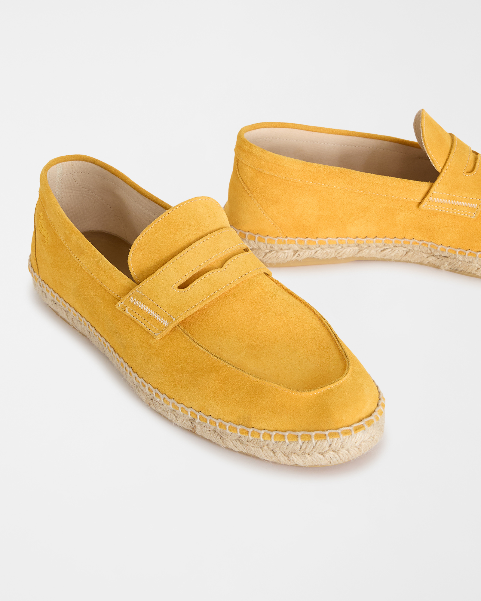 Suede espadrilles, Yellow, large image number 3