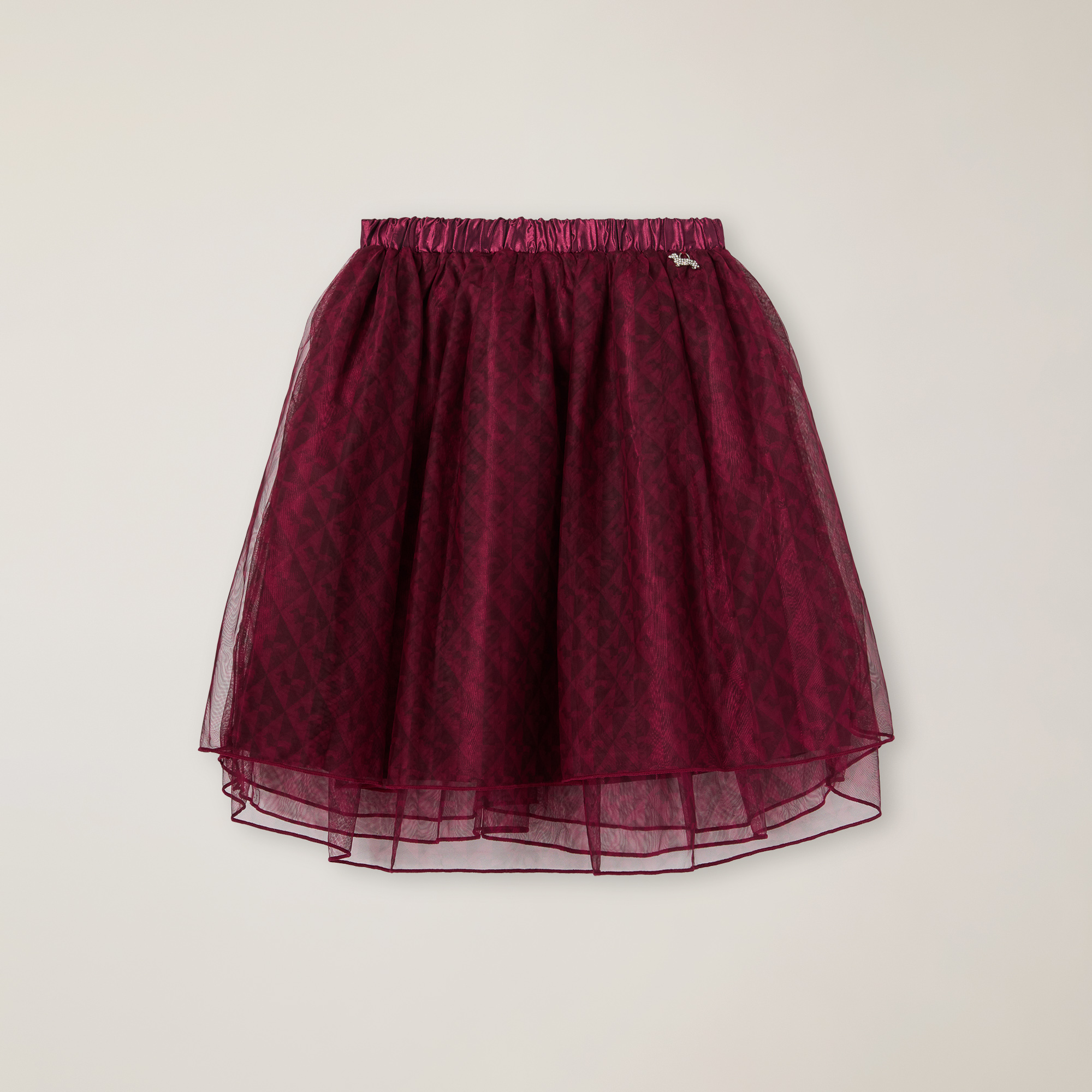 Jupe En Tulle Avec Imprimé Teckels Géométrique