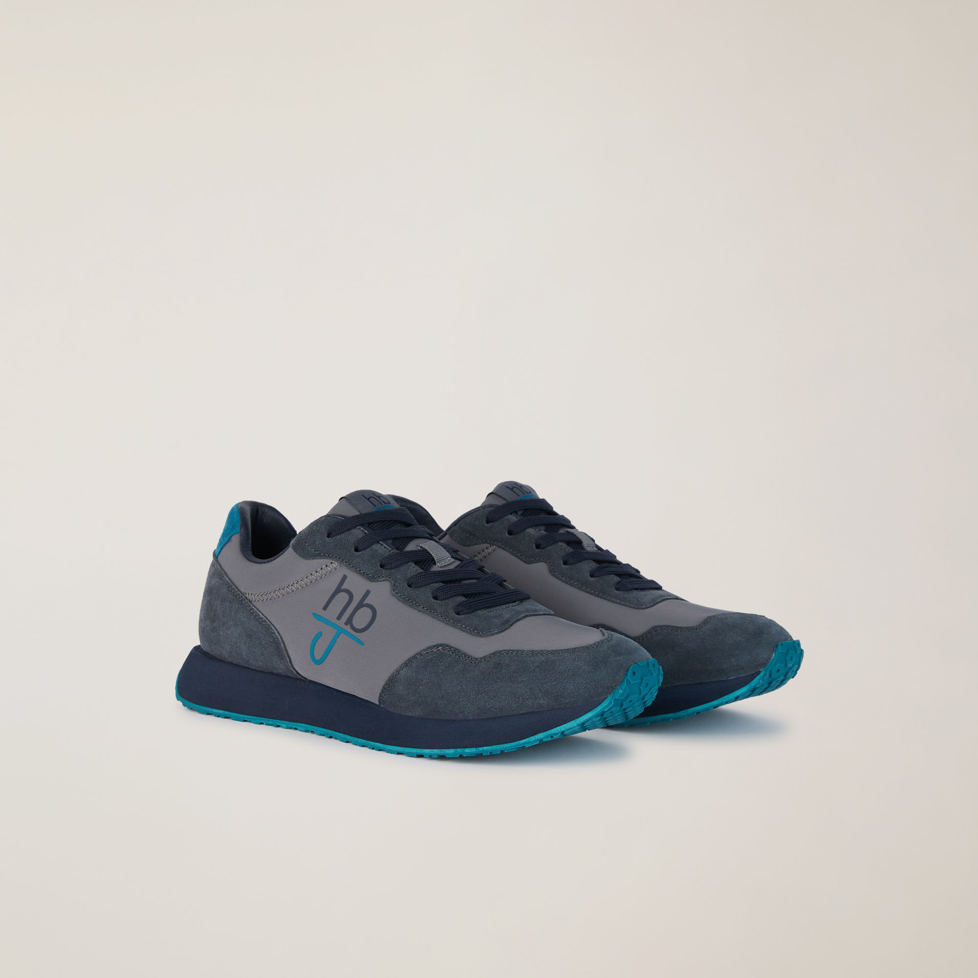 Sneakers Con Dettagli A Contrasto, Light Blue, large image number 1