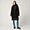 Wool And Nylon Long Jacket With Hood, Black, swatch