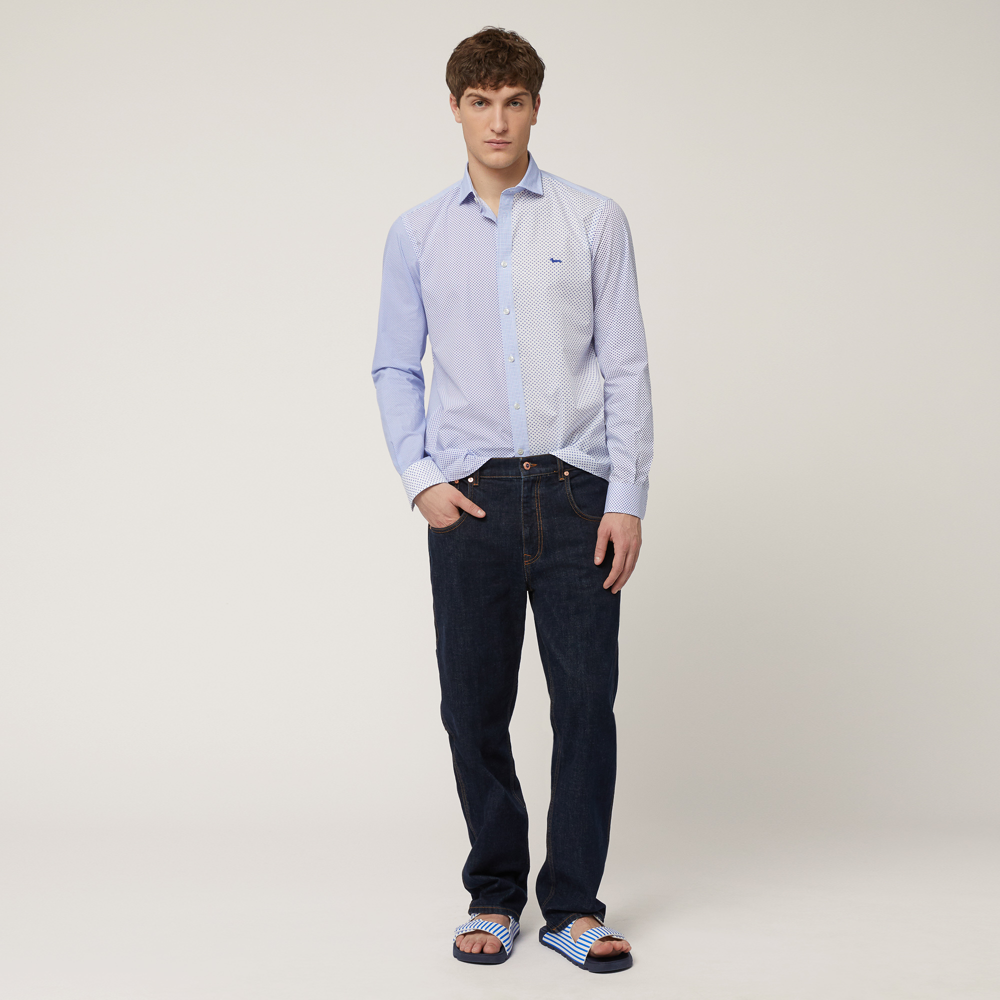 Camicia Piazzetta, Azzurro, large image number 3