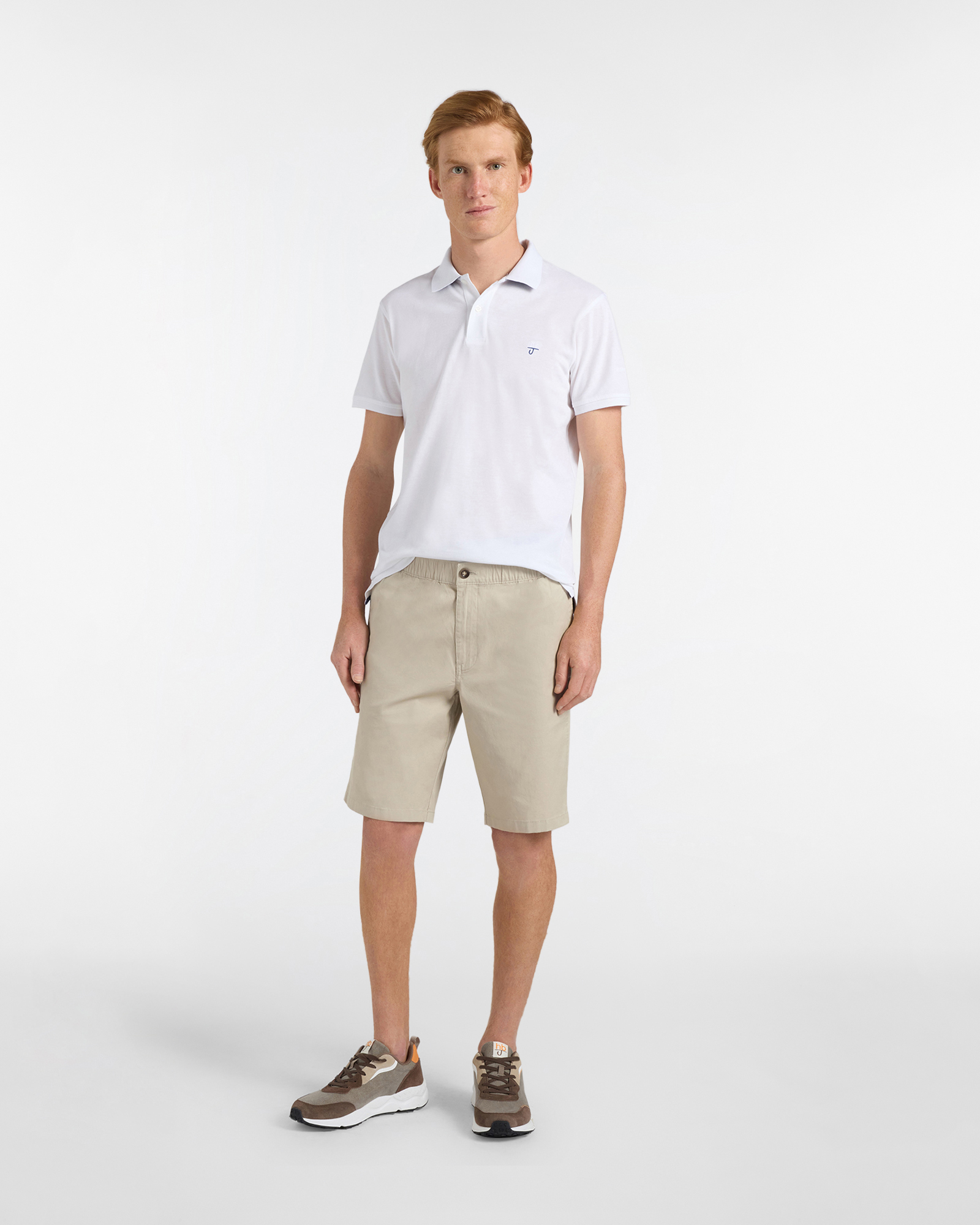 Polo uomo basic tinta unita, Bianco, large image number 3