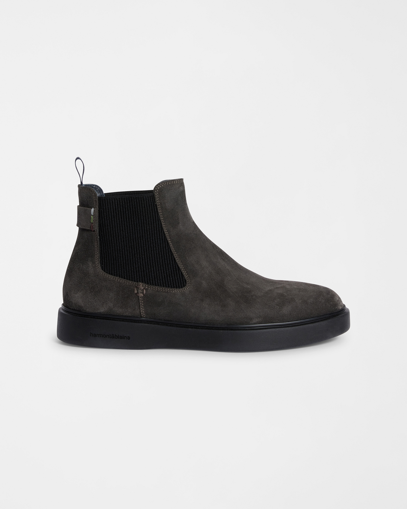 Suede Chelsea Boot, Gray, large