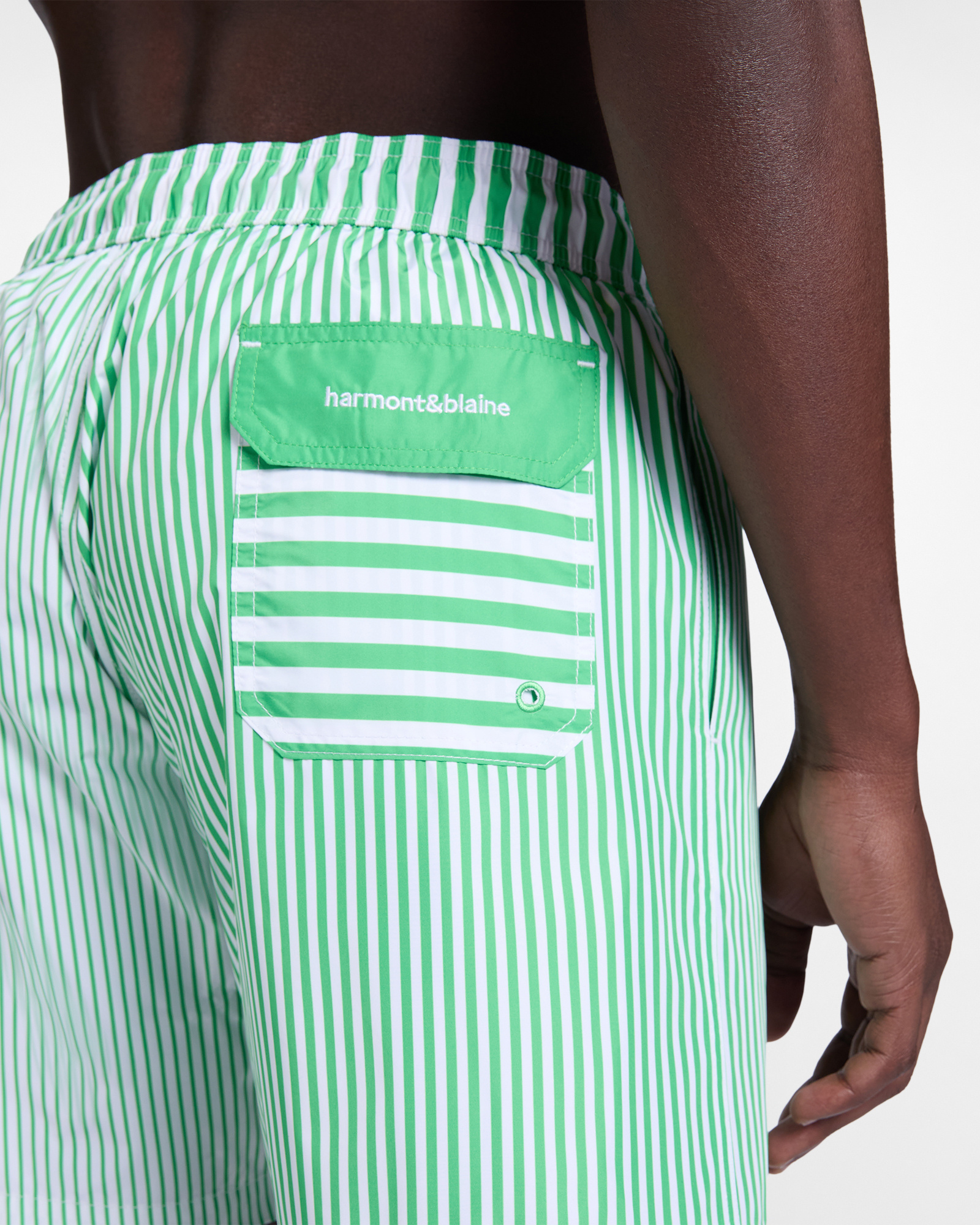 Men's Sorbet capsule swim shorts, Green, large image number 2