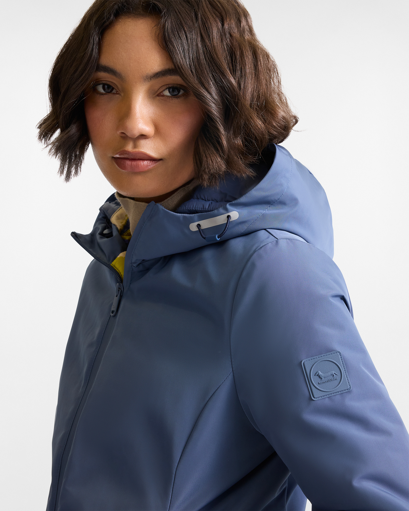 Short Hooded Softshell Jacket, Dark Lavander, large image number 2