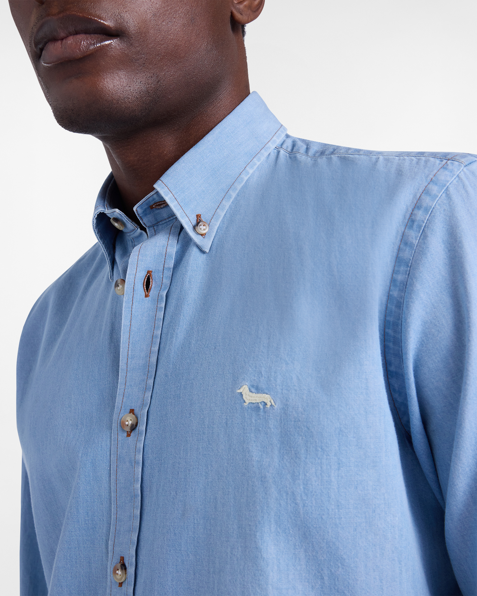 Camisa de hombre en denim regular fit