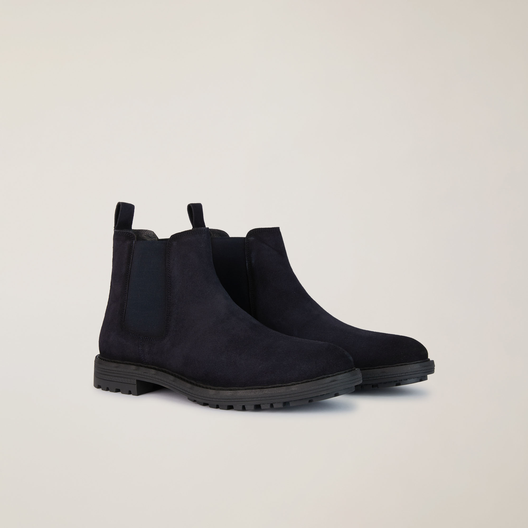 Stivaletto Chelsea In Pelle Scamosciata, Light Blue, large image number 1