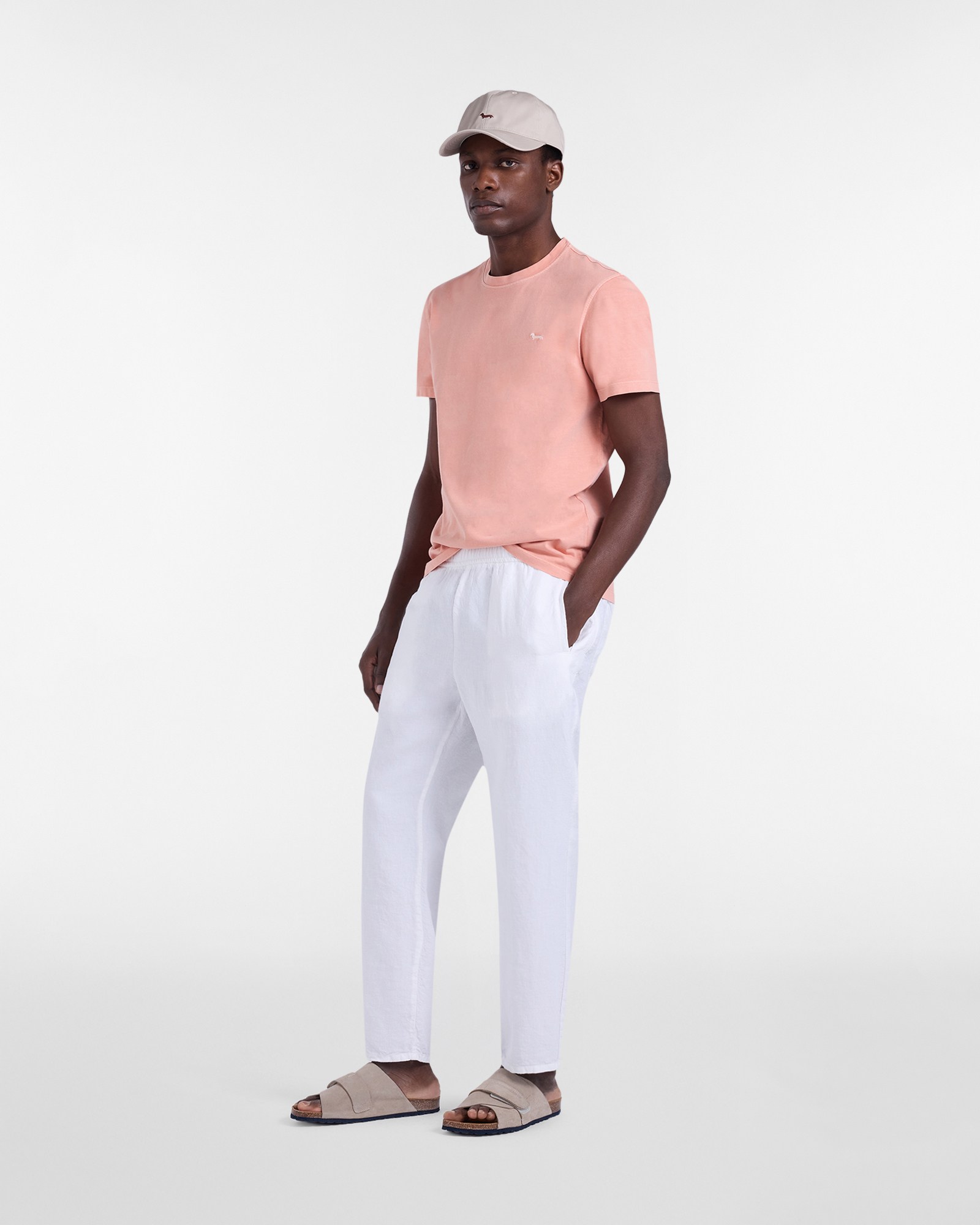 Men's Postcard linen pants, White, large image number 3