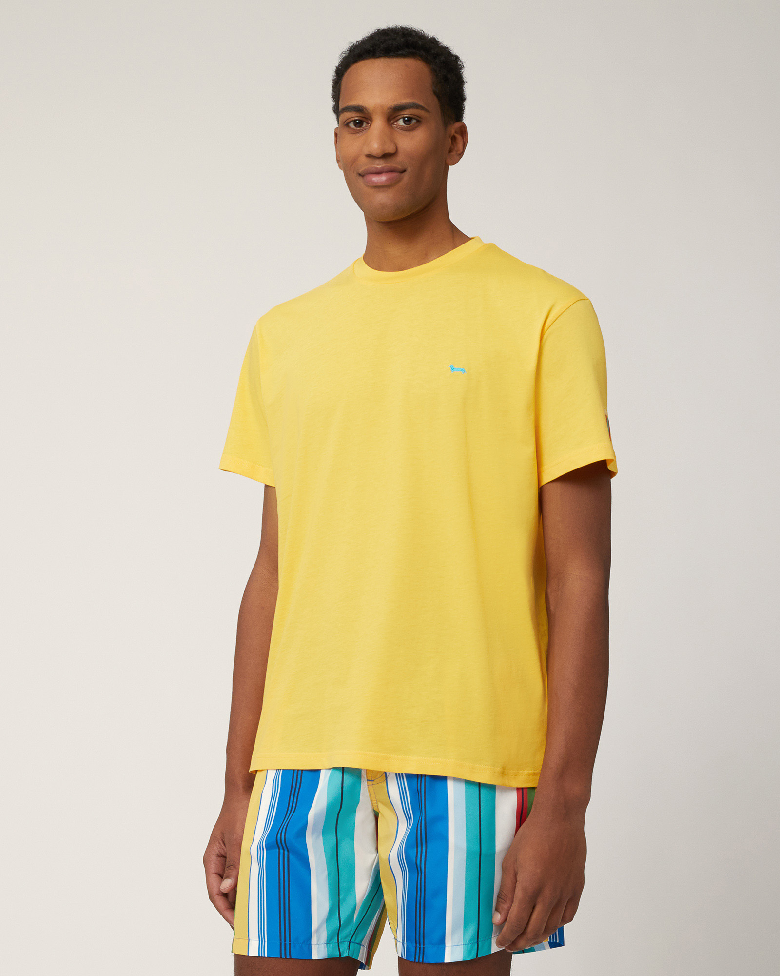 Pima Cotton T-Shirt, Canary Yellow, large image number 0