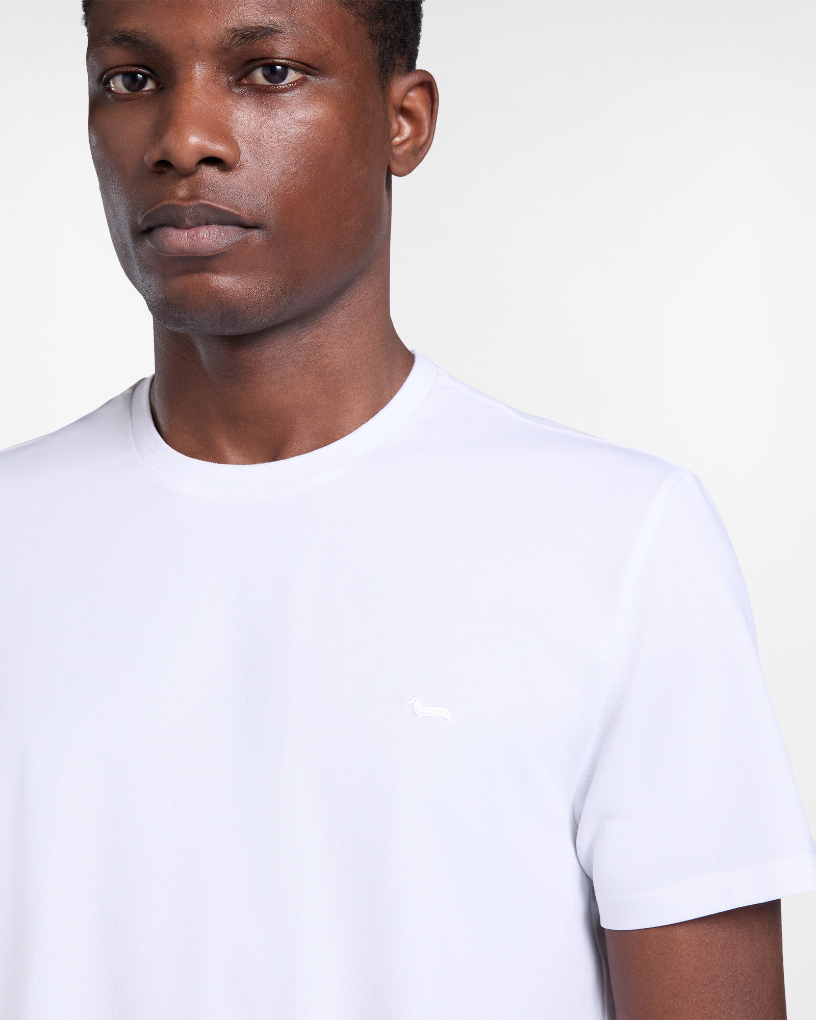 T-shirt in piquet tecnico, Bianco, large image number 2