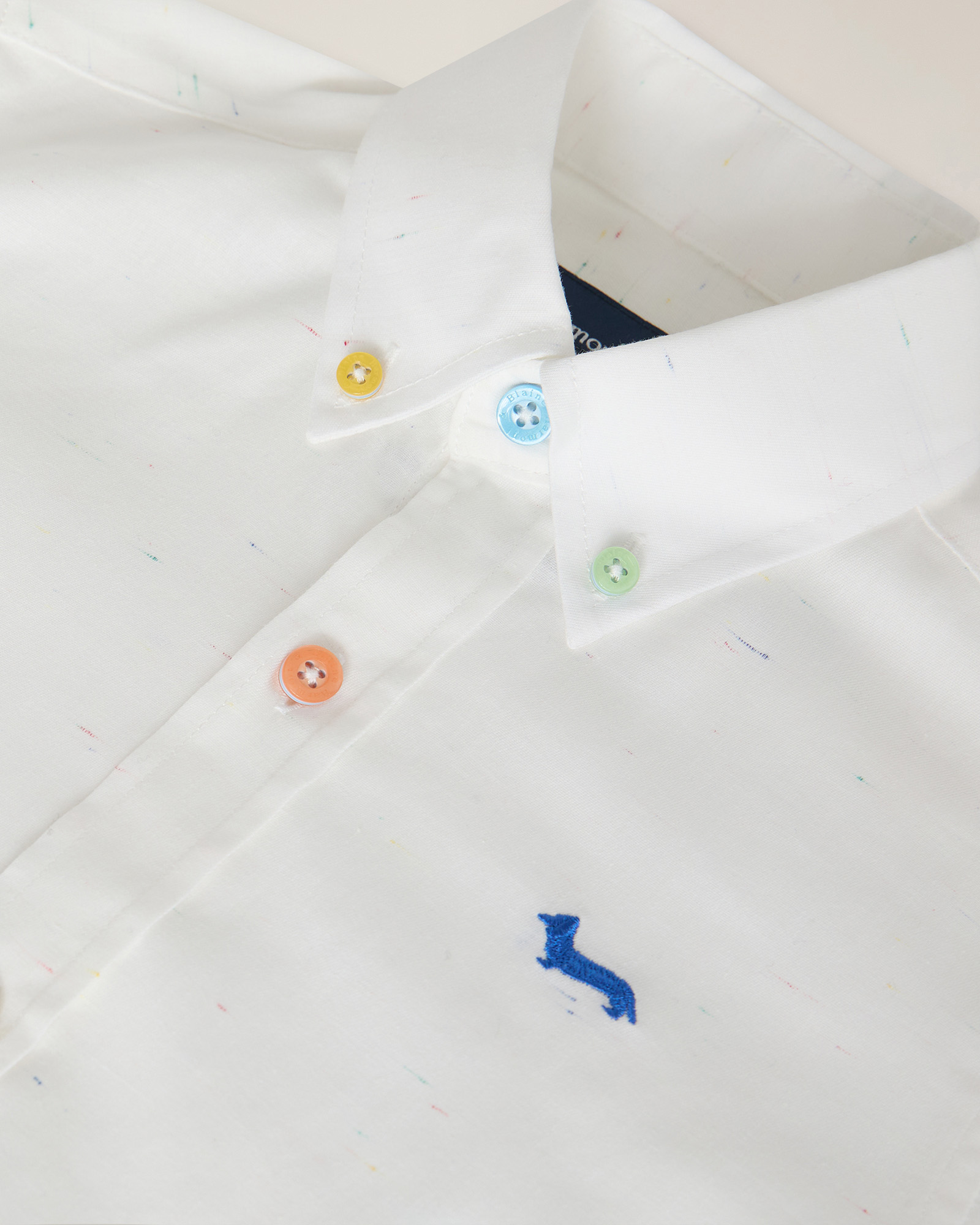 Shirt with colorful buttons, White, large image number 2