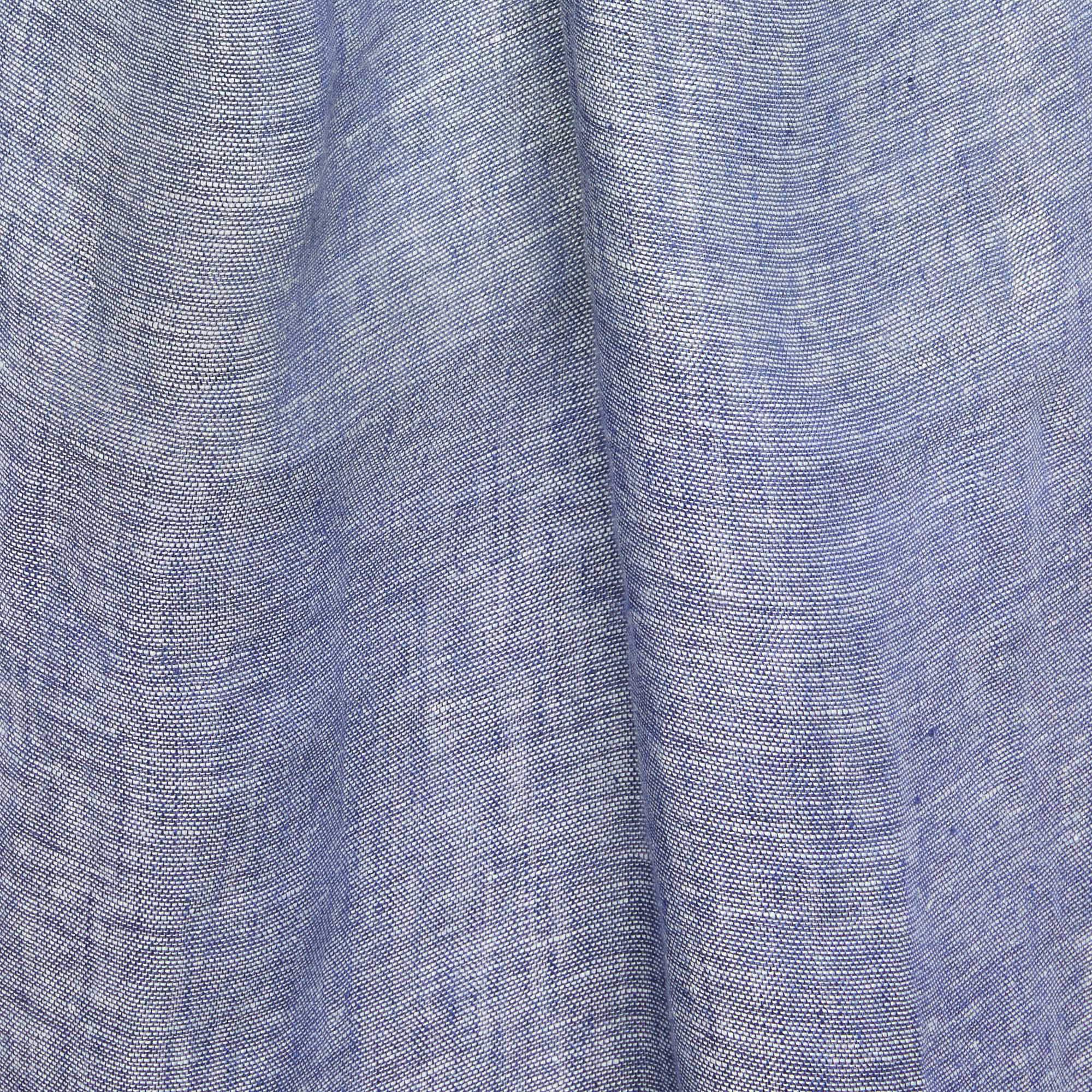 Schal aus Leinen mit Webkanten, Blau, large image number 1