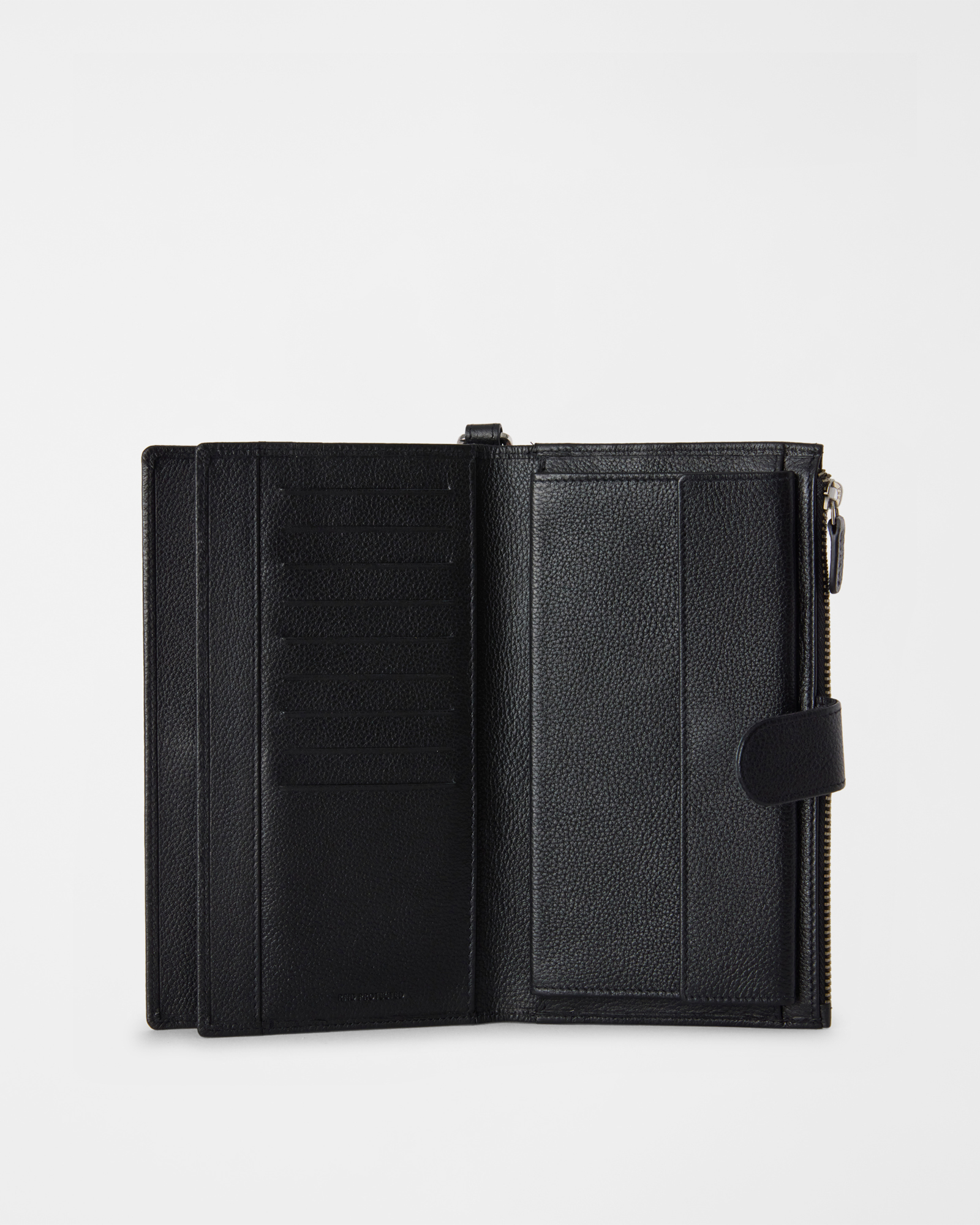 Women&rsquo;s long wallet with card slots and a zipped pocket, LEAD, large image number 2