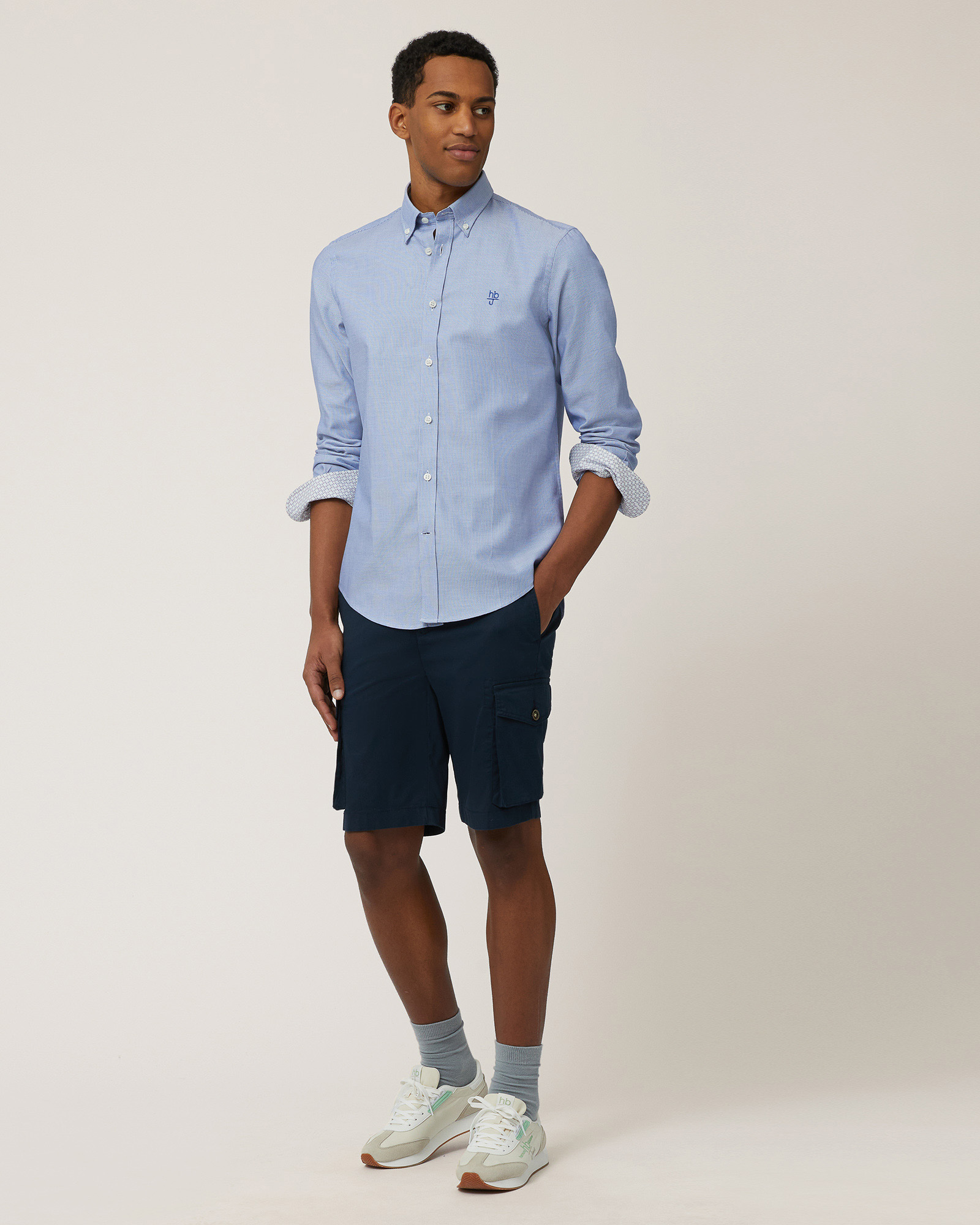 Woven Cotton Shirt , Electric Blue, large image number 3