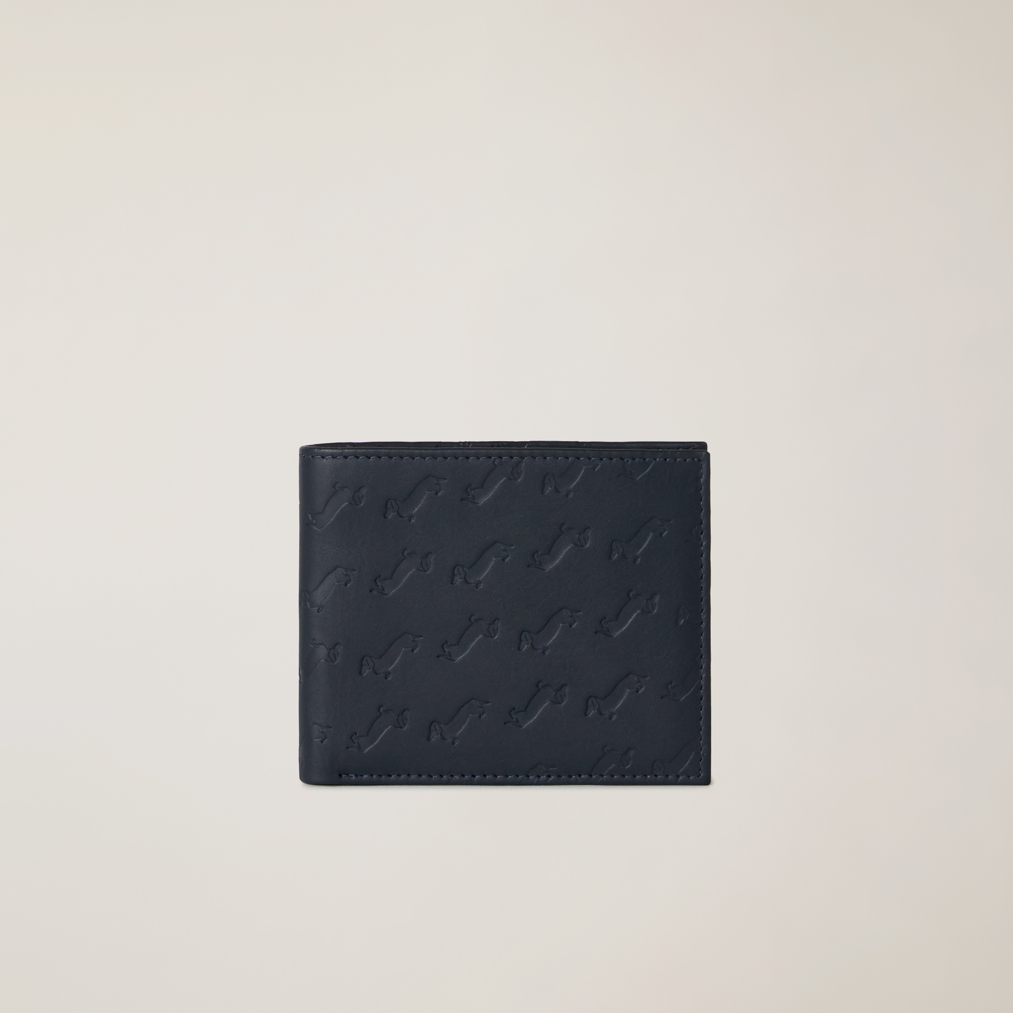 Branded Bifold Mini Wallet, Blue, large image number 0