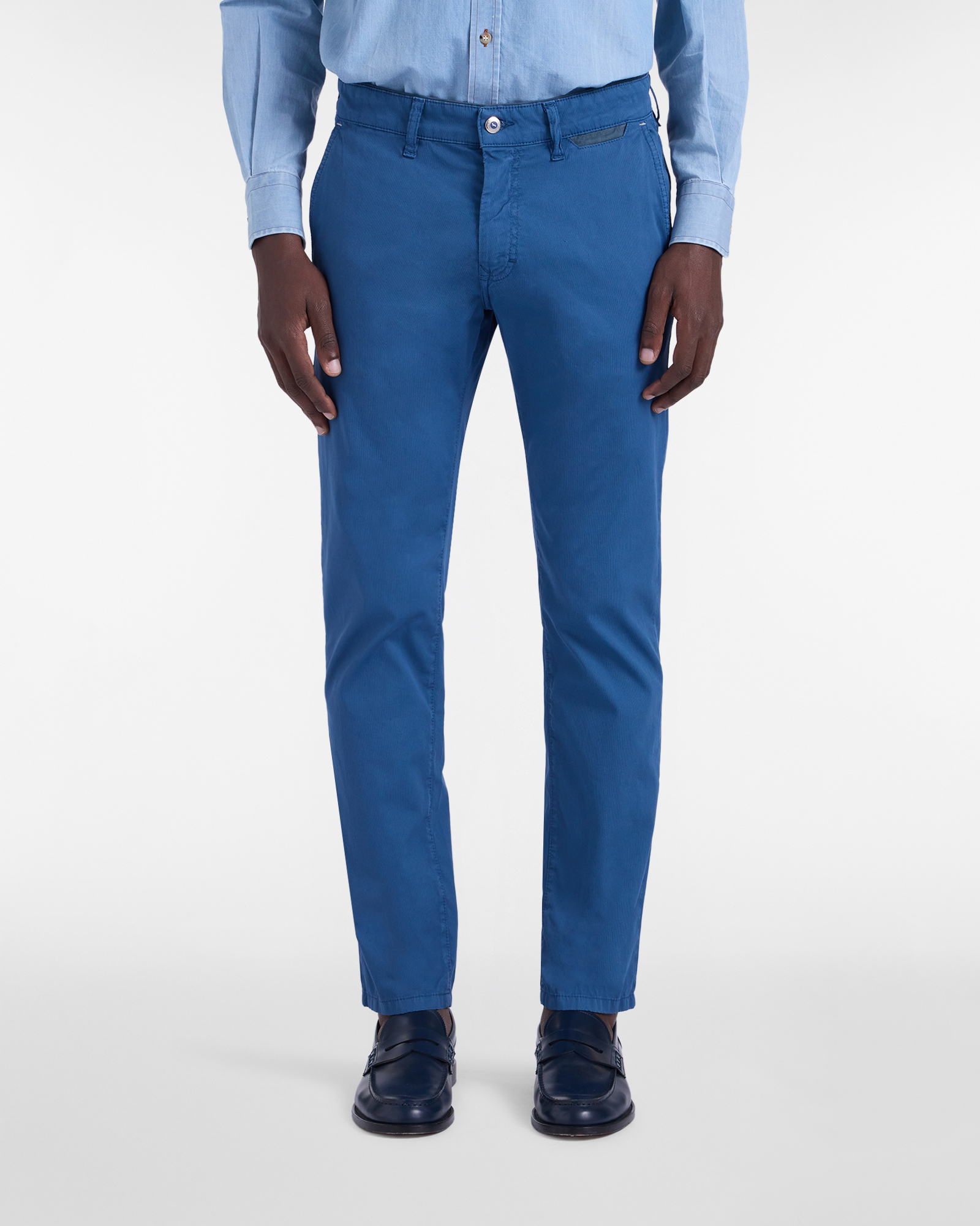 Pantaloni Narrow Fit Colorfive, Uomo, Blu, Taglia: 46