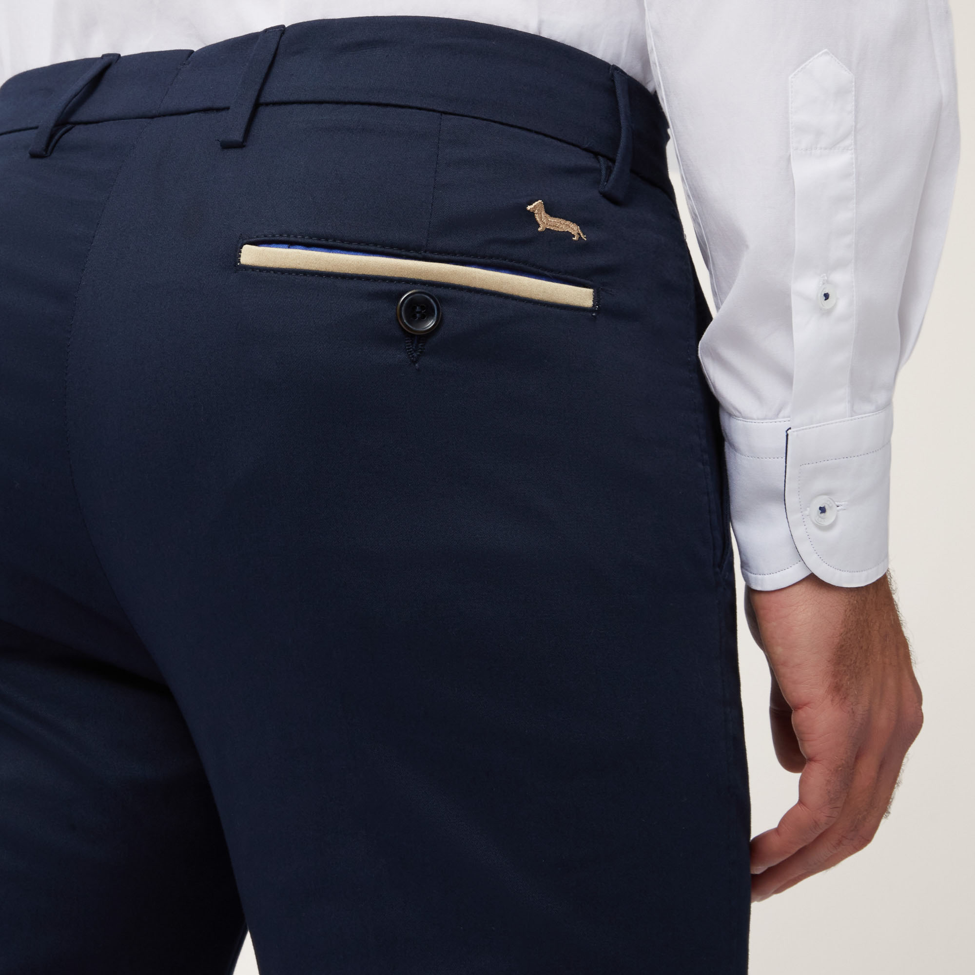 Pantaloni Chino Personalizzati, Blu Navy, large image number 2