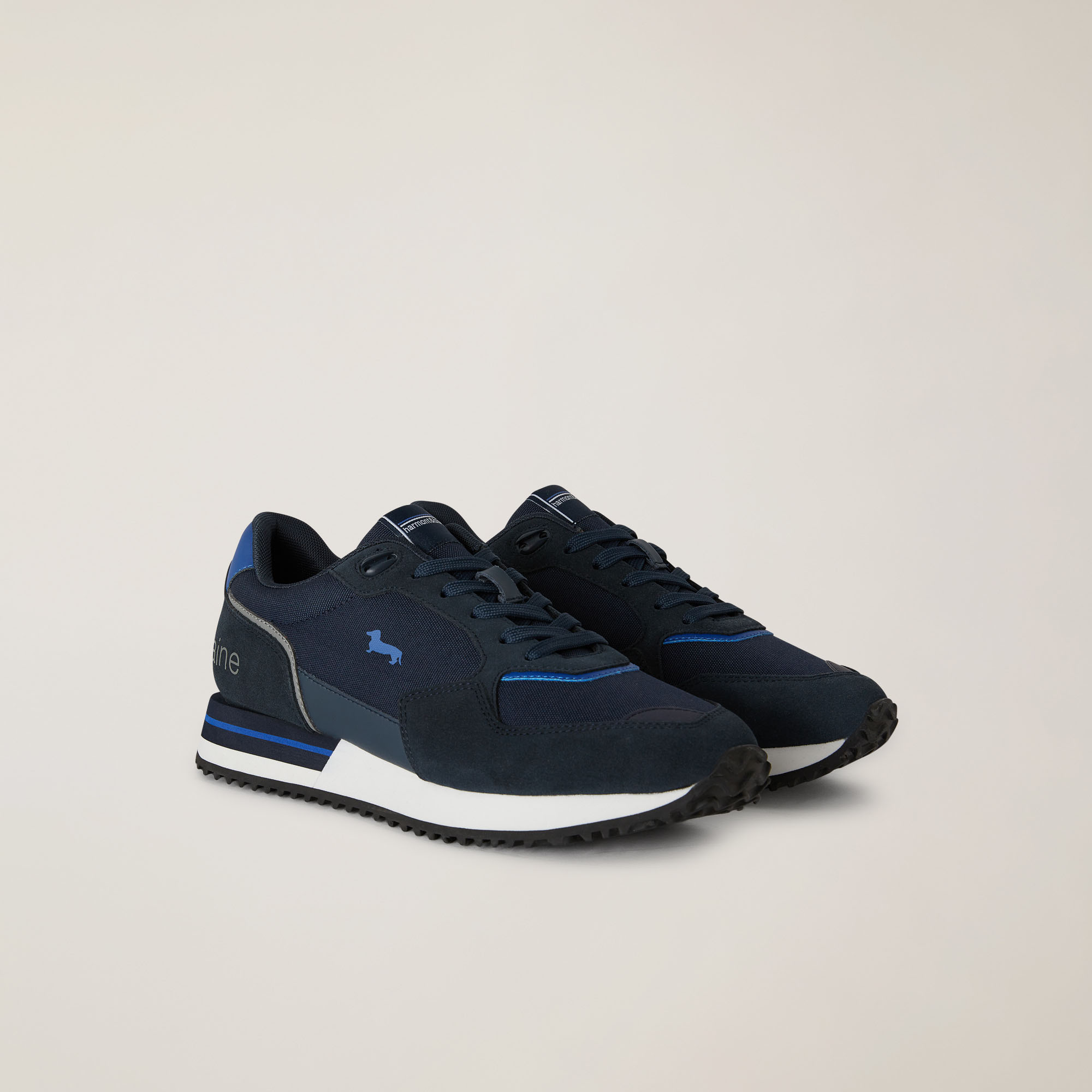 Sneaker Con Inserti A Contrasto, Blu, large image number 1