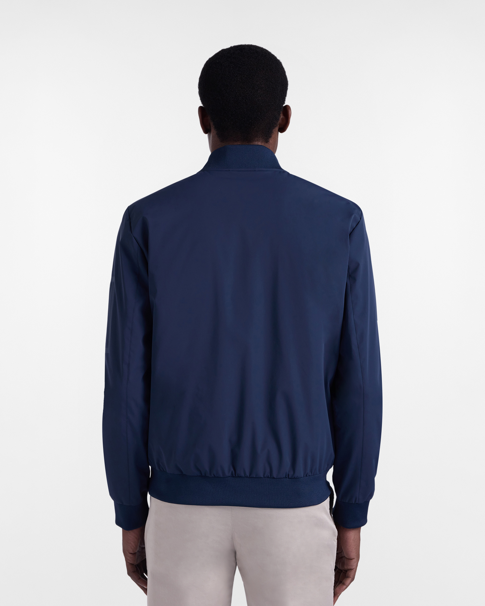 Men&rsquo;s lightweight nylon bomber jacket, Navy Blue, large image number 1