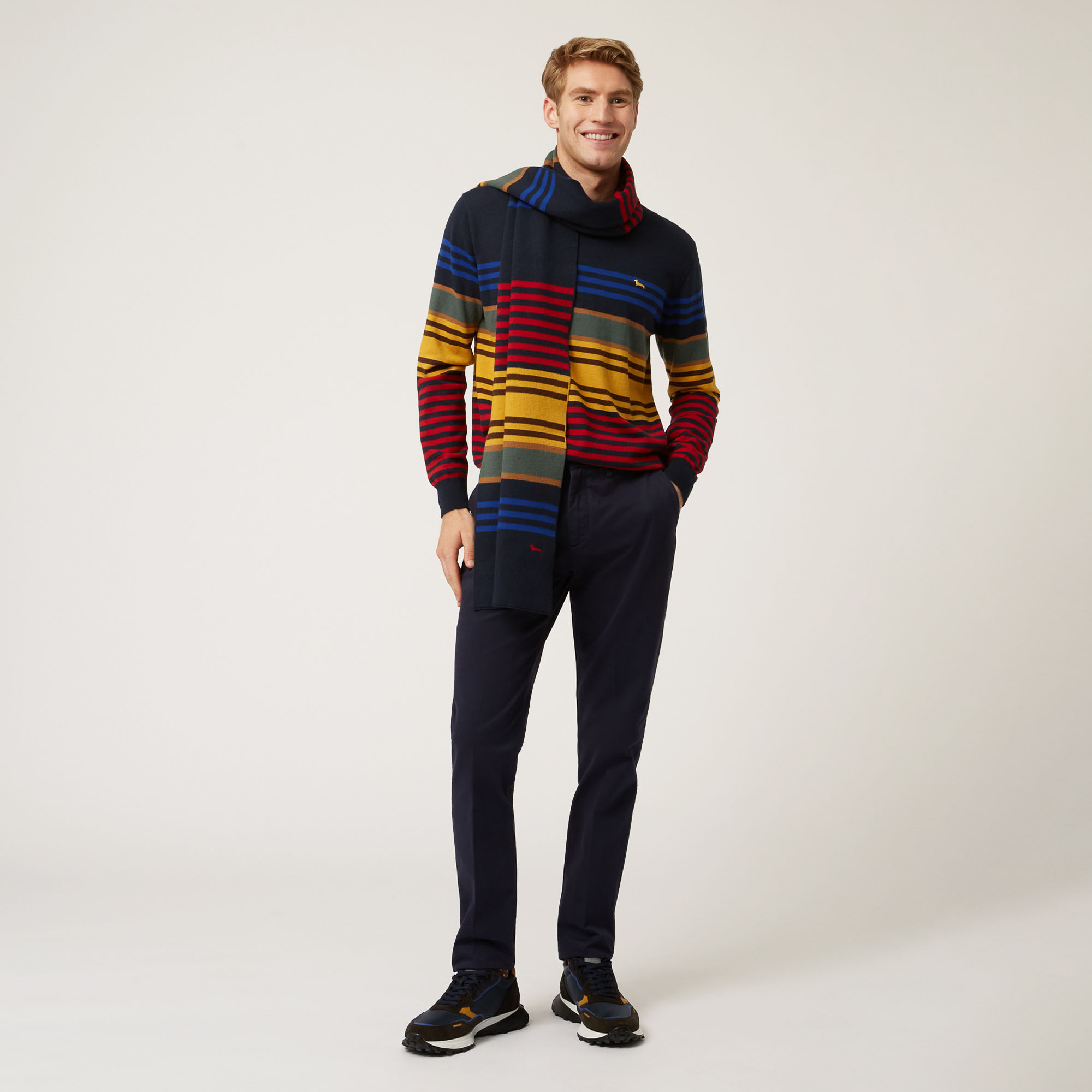 Prisma Project Stretch Cotton Chinos, Blue, large image number 3