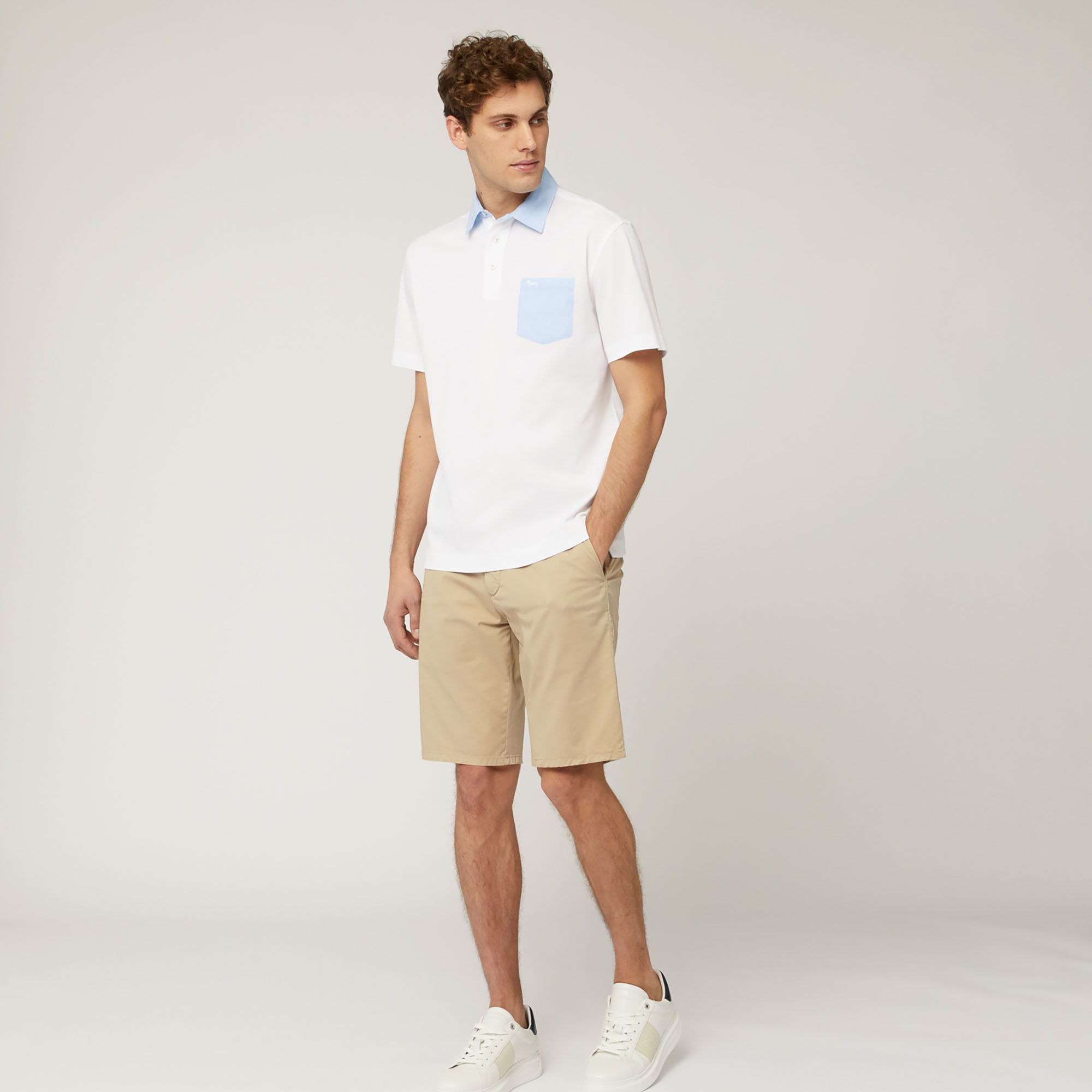 Polo with Pocket, White, large image number 3