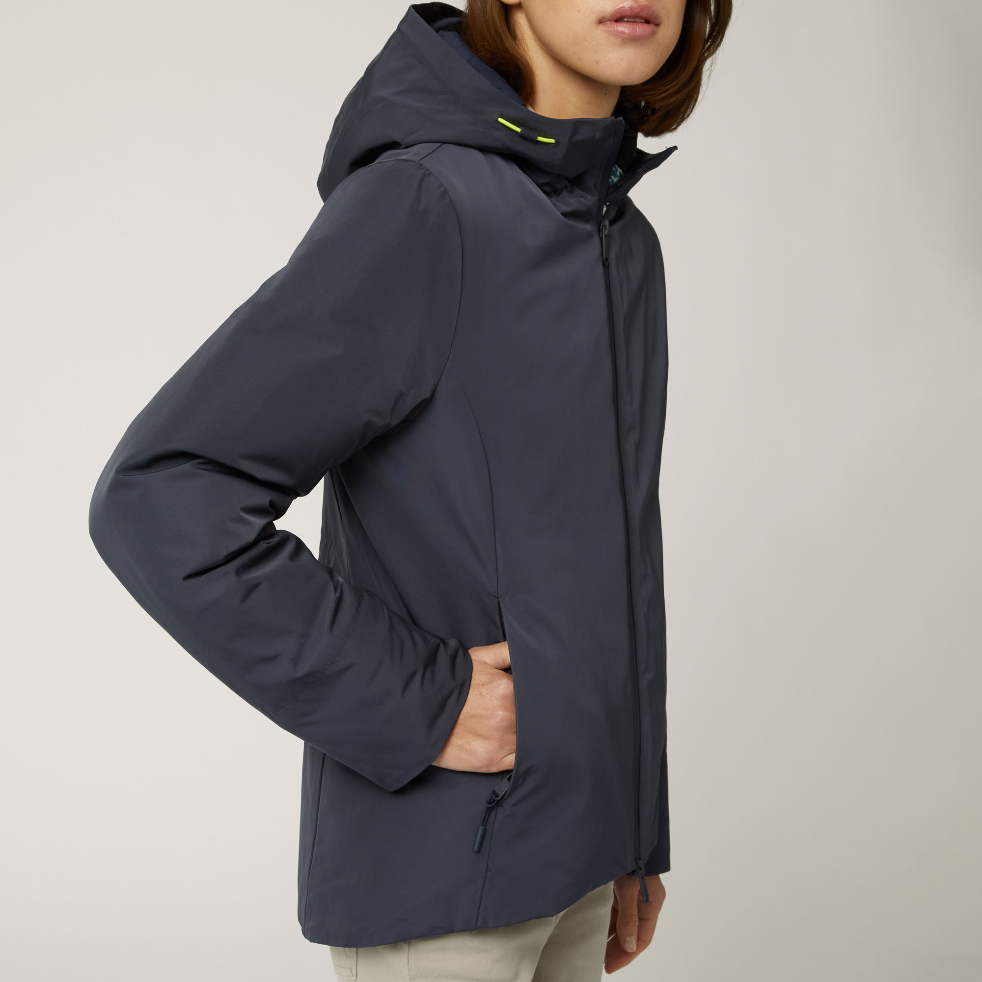 Softshell Jacket With Printed Interior, Blue, large image number 2