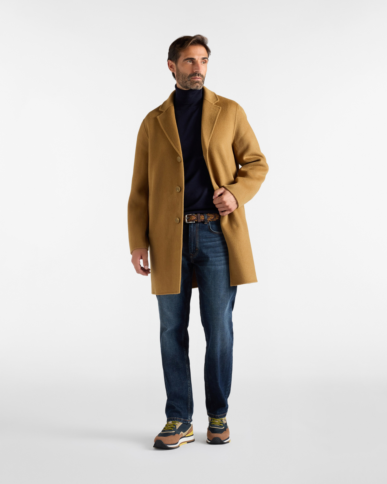 Wool Coat, LIGHT BROWN, large image number 3