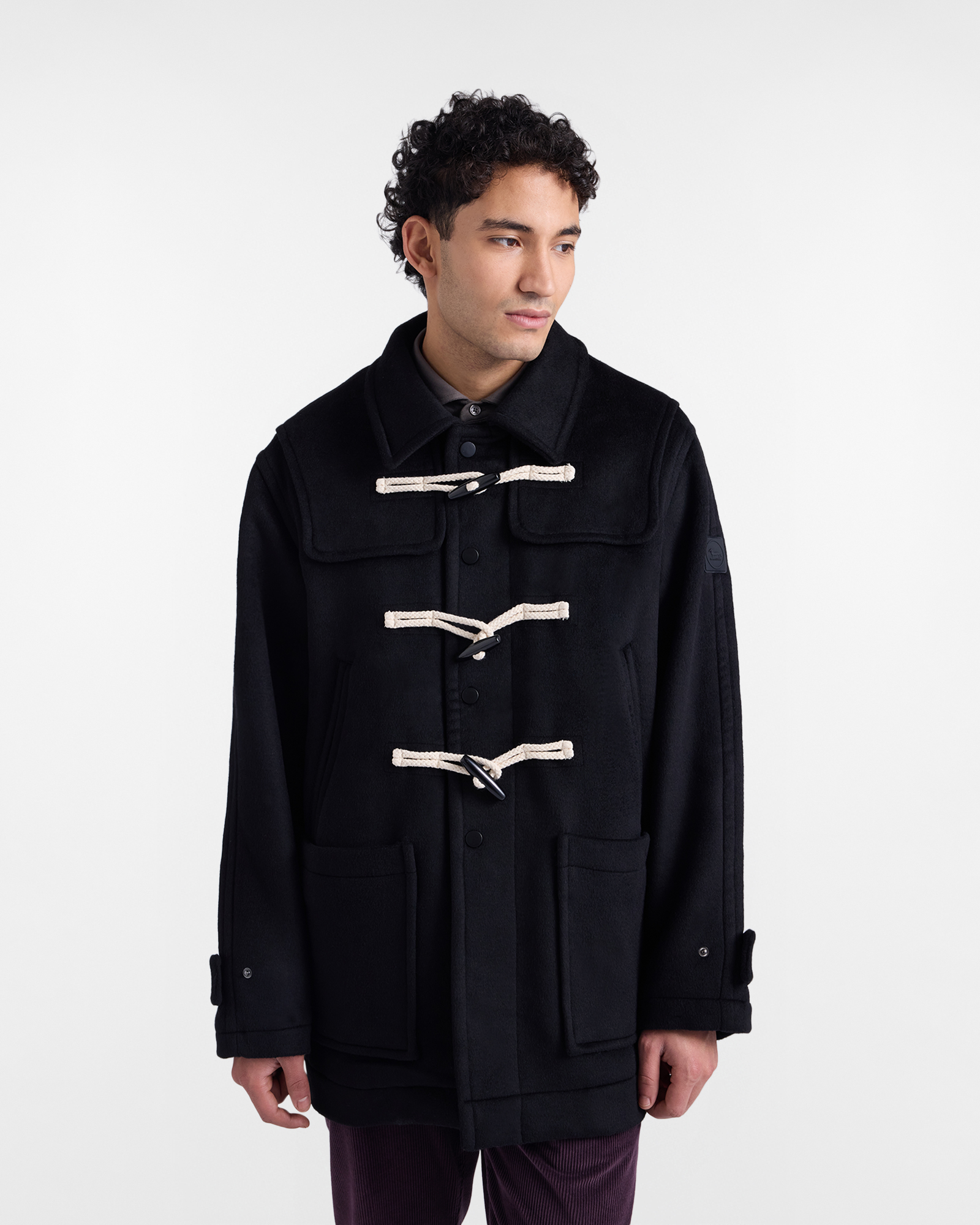 Montgomery Corto in Misto Lana con Alamari