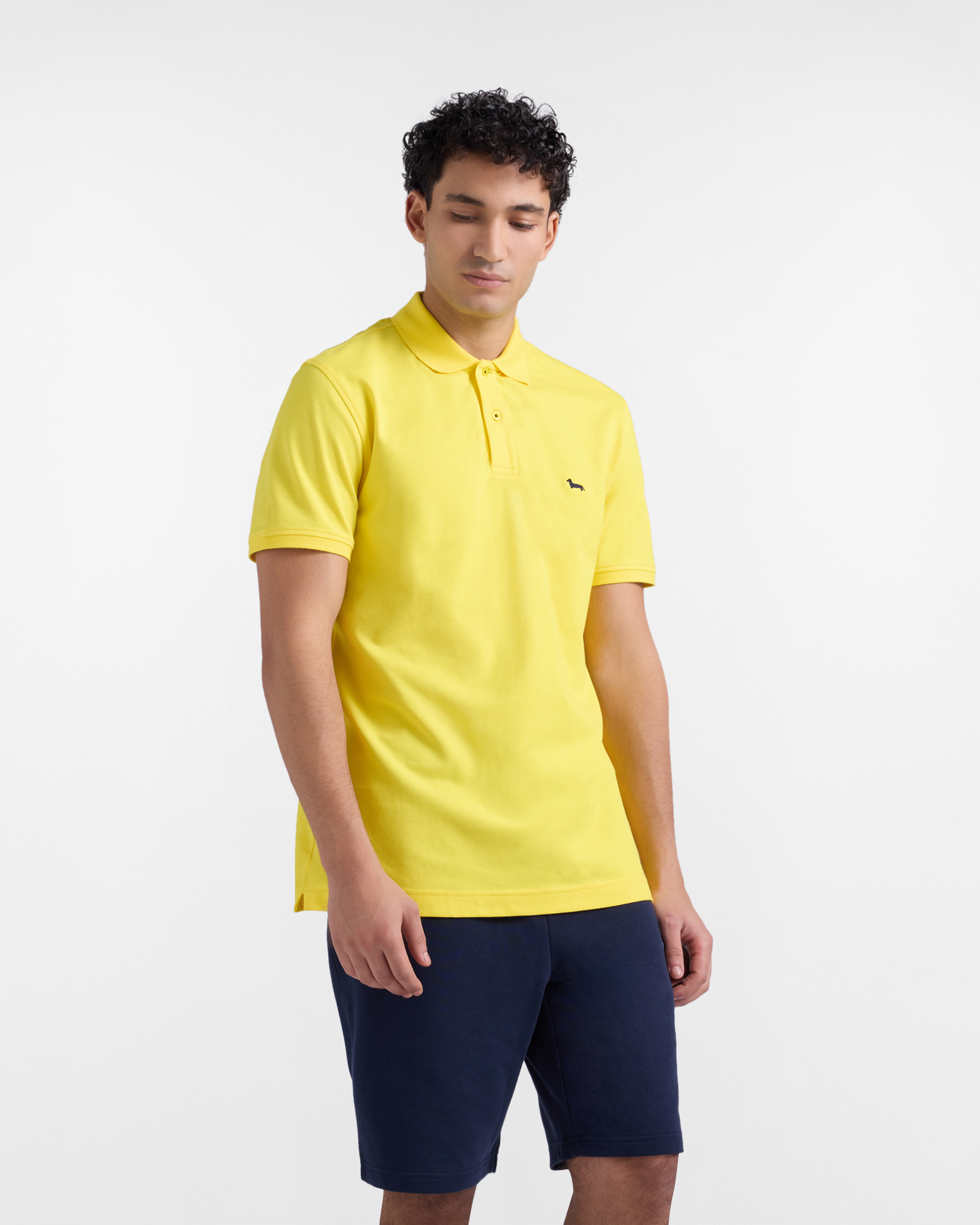 Basic stretch piqu&eacute; polo shirt