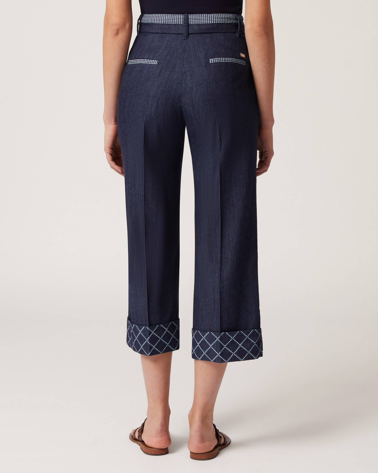 Jeans Cropped Stampati