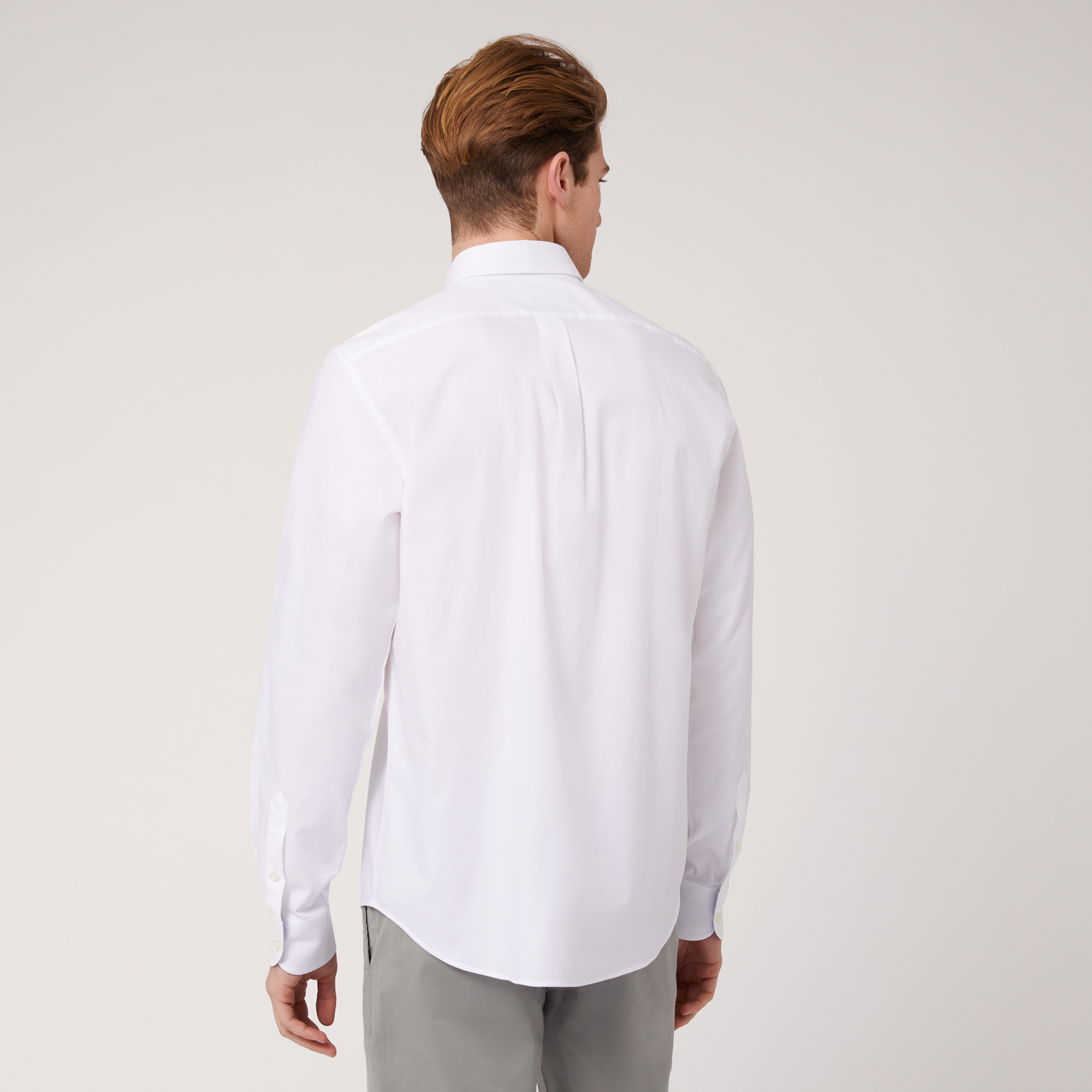Camicia Regular In Cotone, Bianco, large image number 1