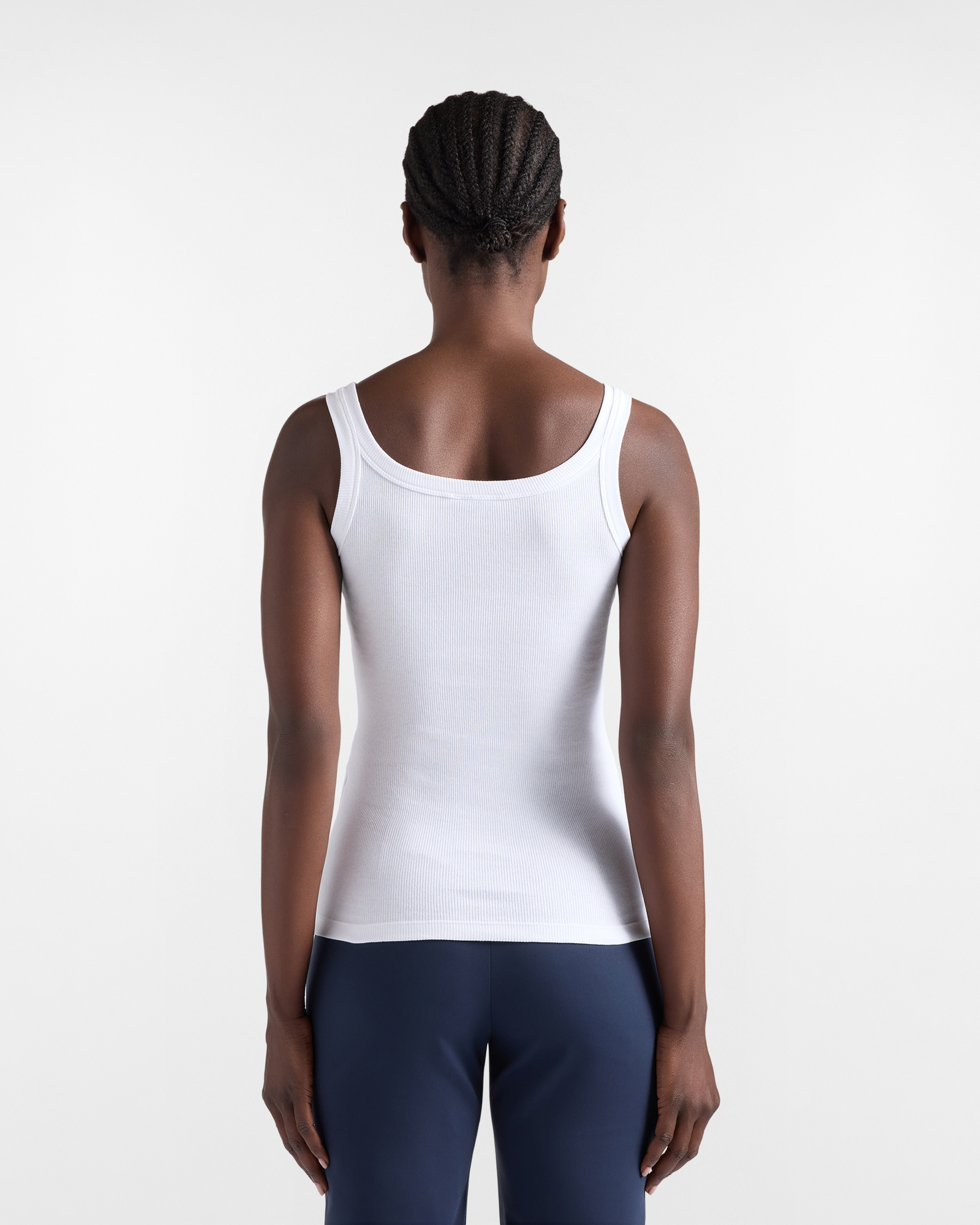 Ribbed sleeveless top, White, large image number 1